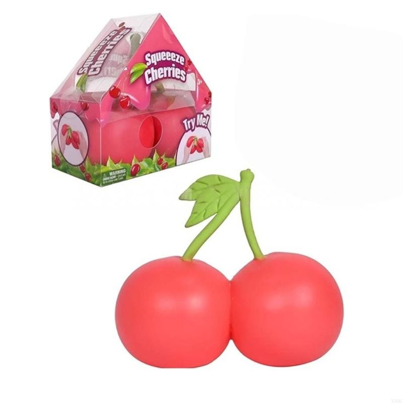 NEW Sunny Days Toymendous Cherries 5.5 in Squeezy Squishy Cherry Toy Rare Viral