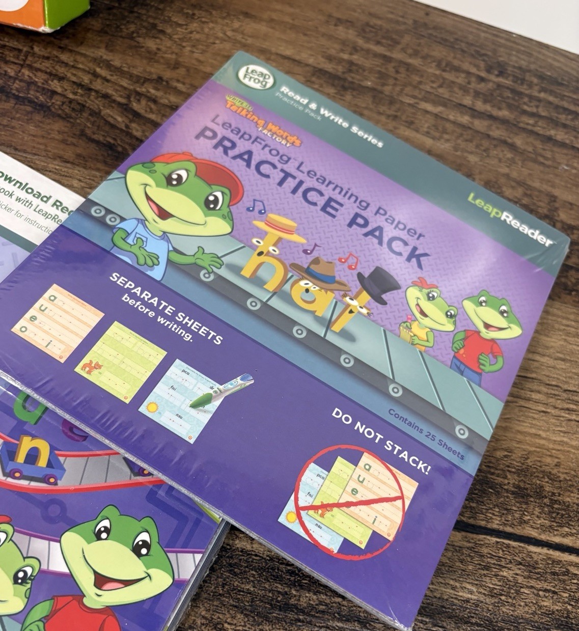 LeapFrog LeapReader Writing Workbook Write it Talking Words Factory NEW 4-8 YRS