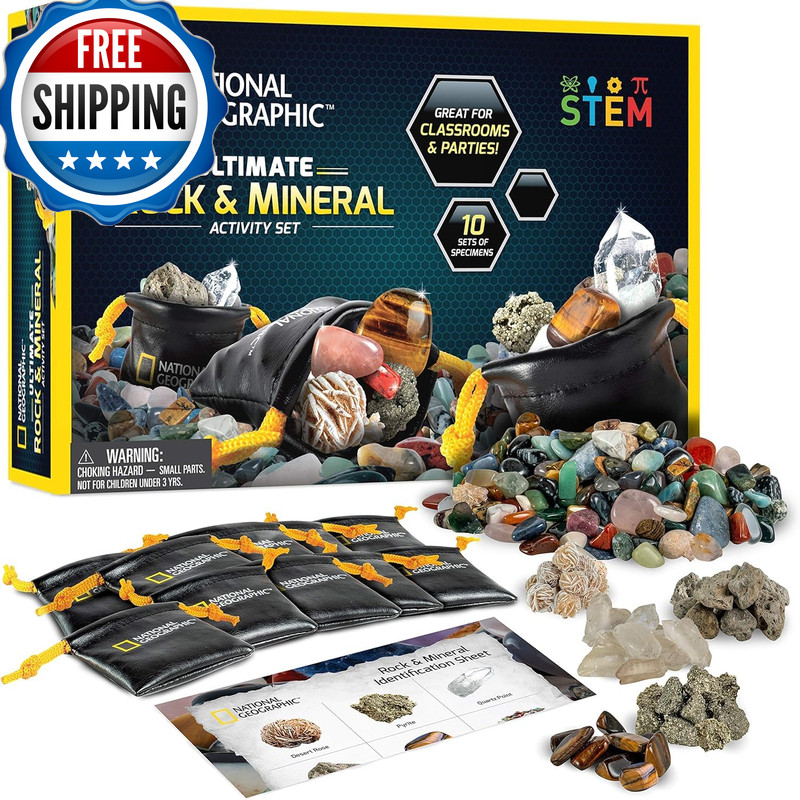 Blue Marble National Geographic Kids Rock Collection 1.25 Lb Assorted Rocks