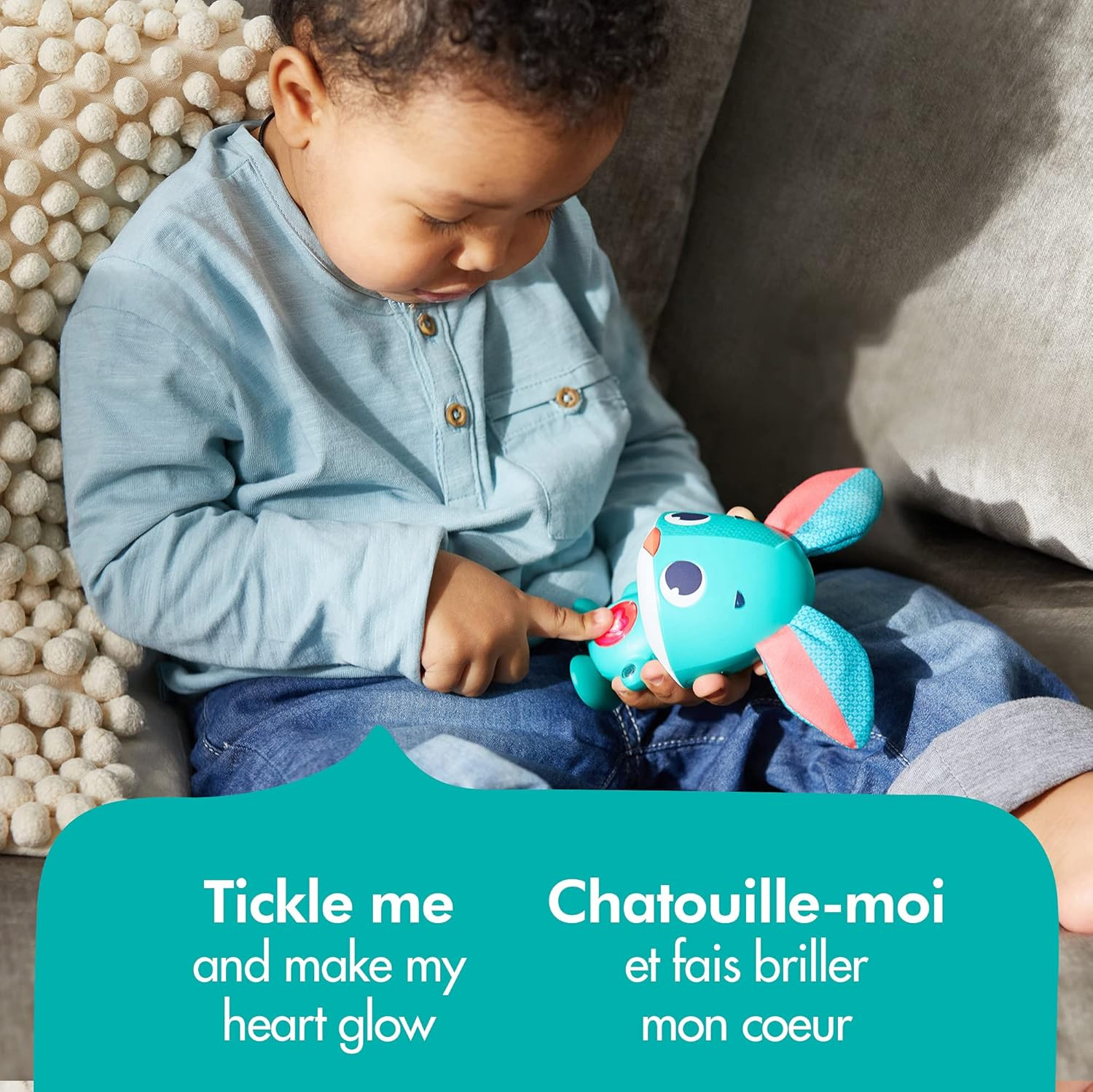 Interactive Bunny Toy with Smart Sensors, 7 Activities, Peekaboo, Ages 12m+ Toy.