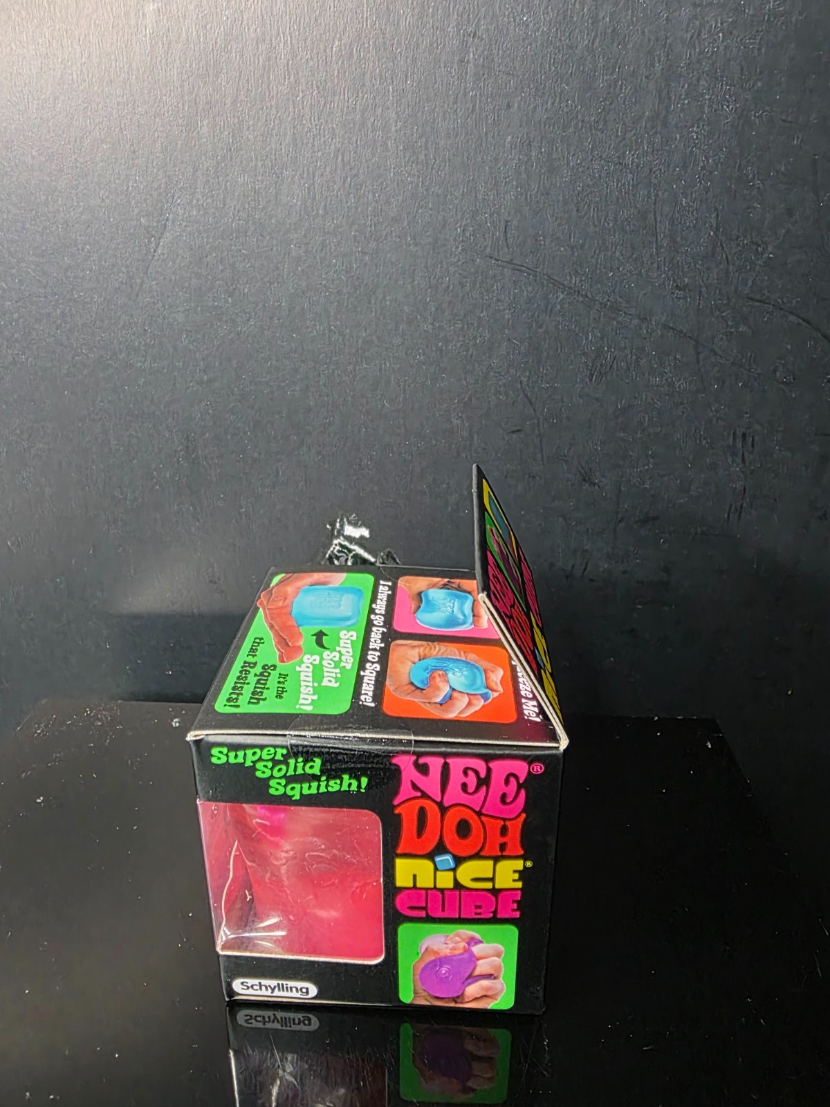 Needoh Nice Cube Pink -Sensory Squeeze Toy with Super Solid Squish – 2.25″ Cube