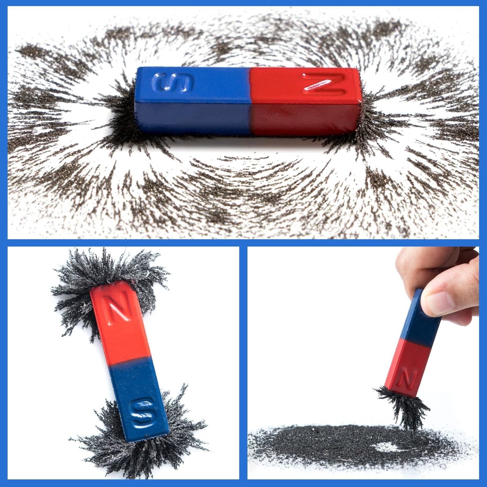 Iron Powder, Iron Filings, Iron Powder Filings Magnetic Power Magnet Education