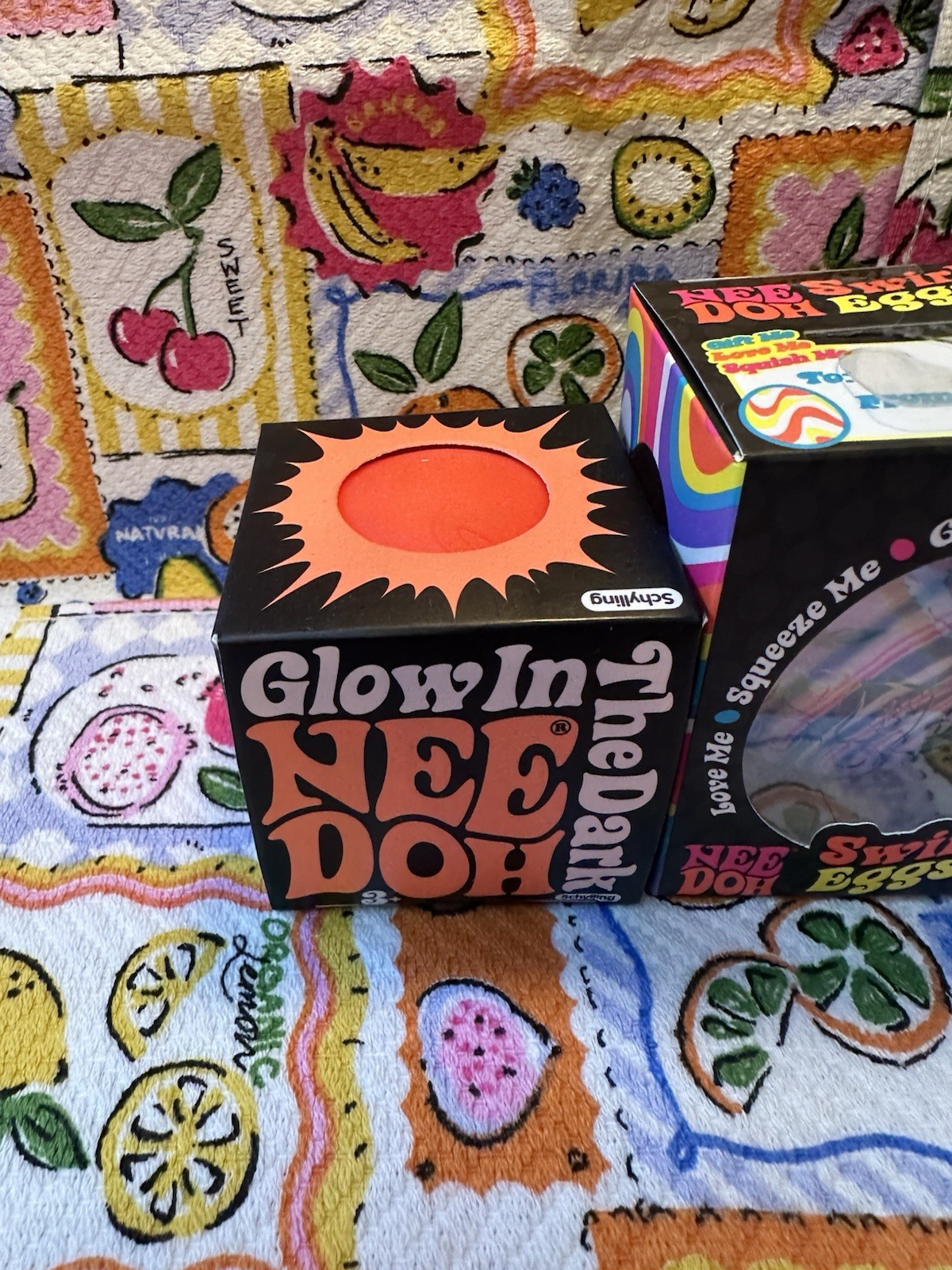 NEW❤️NeeDohs🍊Cream Cone🍦,🦋Glitter Glow🧡Glow Dark🌸Color Change+Swirlie Egg