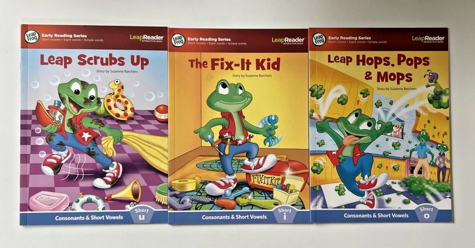 Leap Frog LeapReader Interactive Books Lot of 8 Phonics Early Reading Science