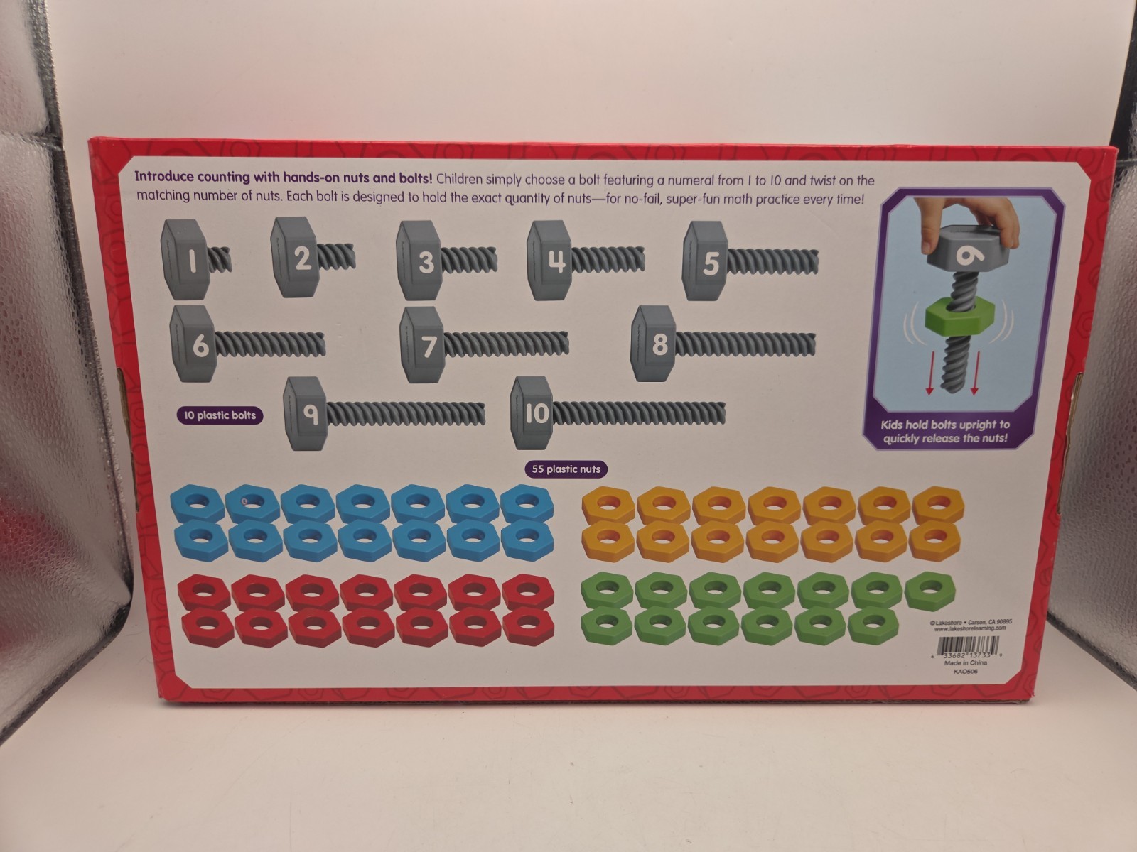 Lakeshore Learning “Nuts About Counting” Nuts And Bolts Counting Game Complete