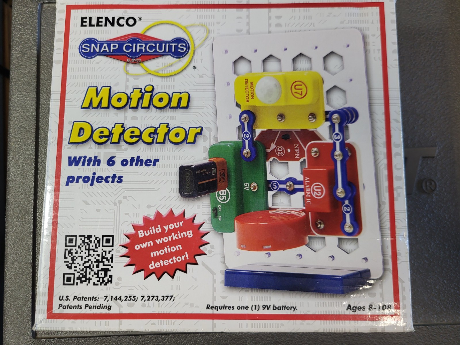 Electronic Snap Circuits Elenco Motion Detector Model SCP-13 Complete Set