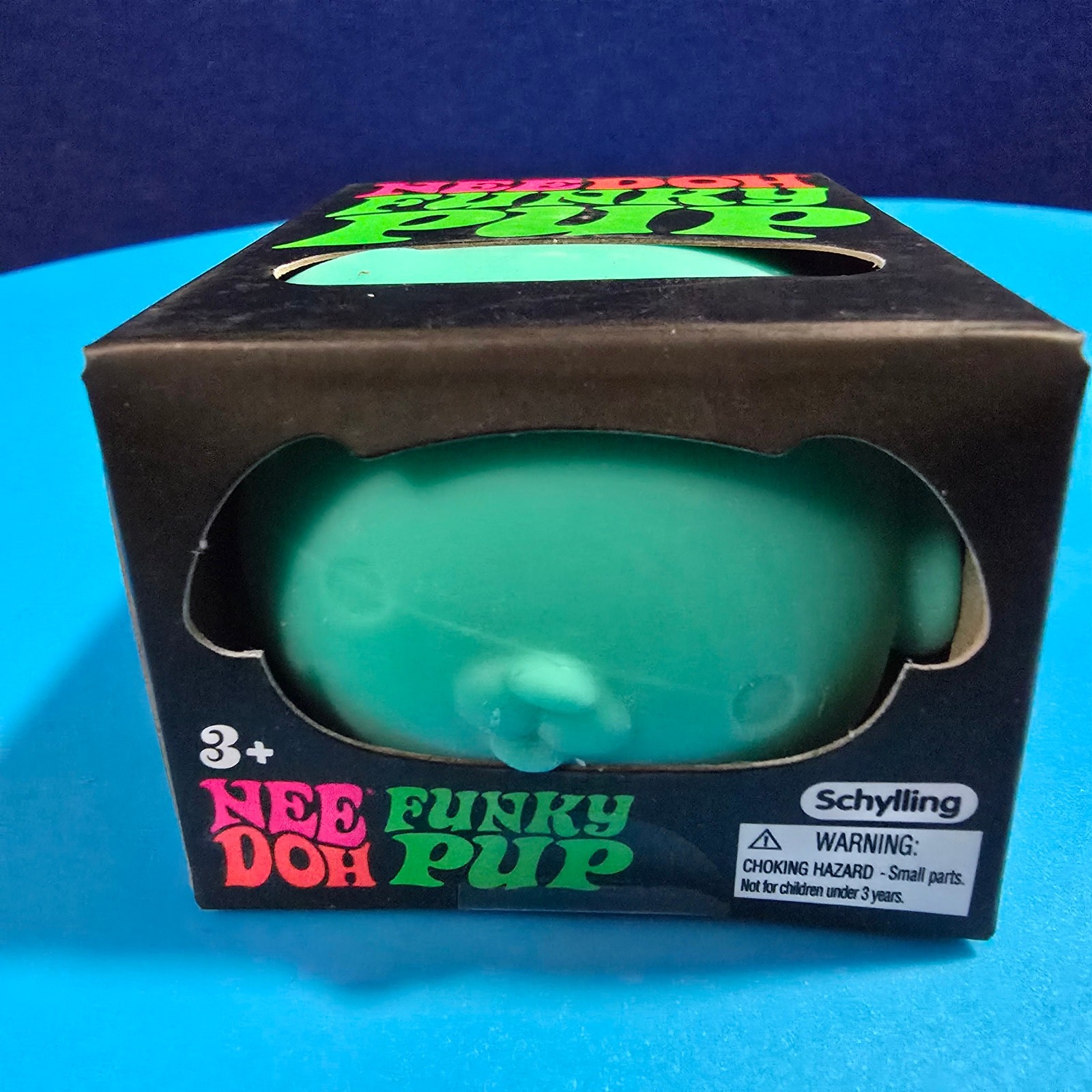 New NeeDoh Teal Funky Pup Squishy Squish me Pet me!