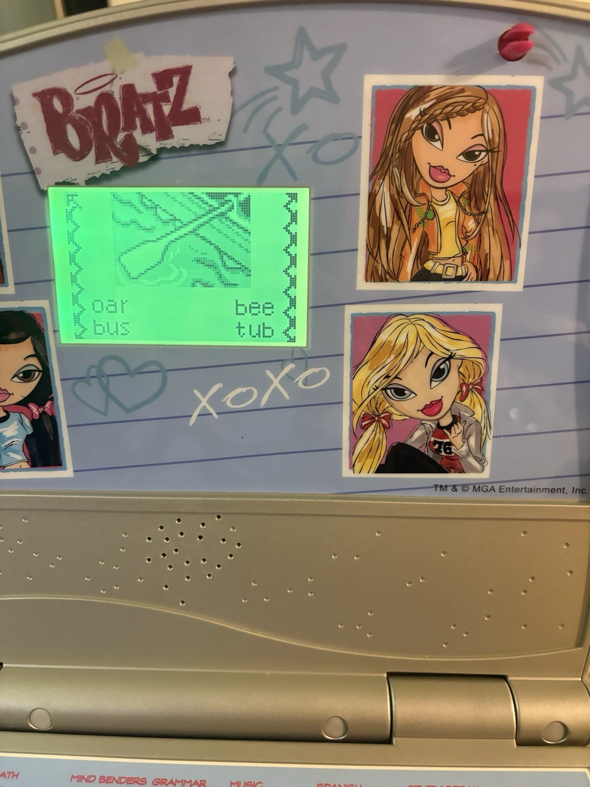 2006 Bratz Cyber Style Learning Laptop Spell Grammar Games Tested No Mouse VTG