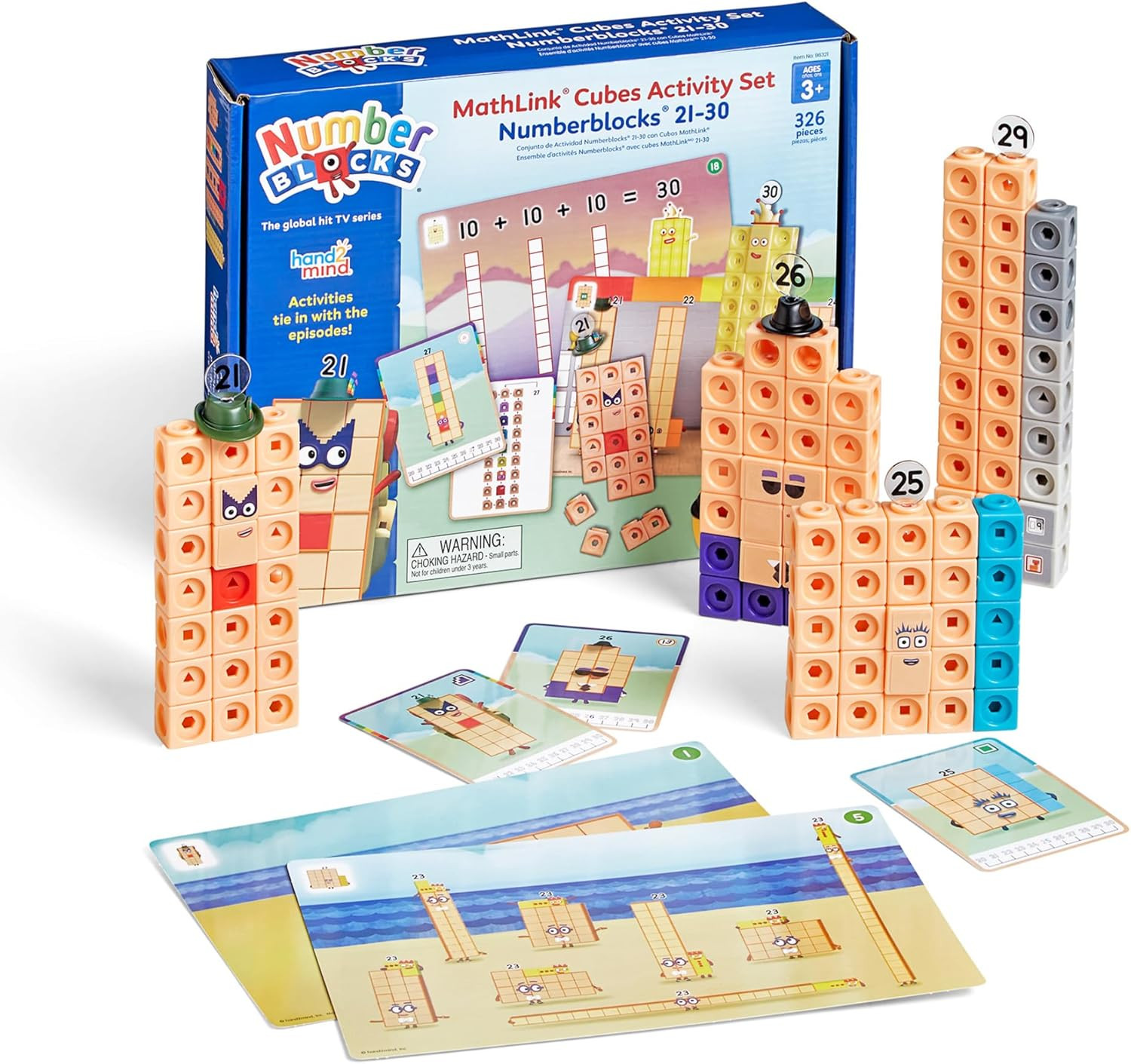 Mathlink Cubes Number blocks 21-30 Activity Set 20 Preschool Learning Activities