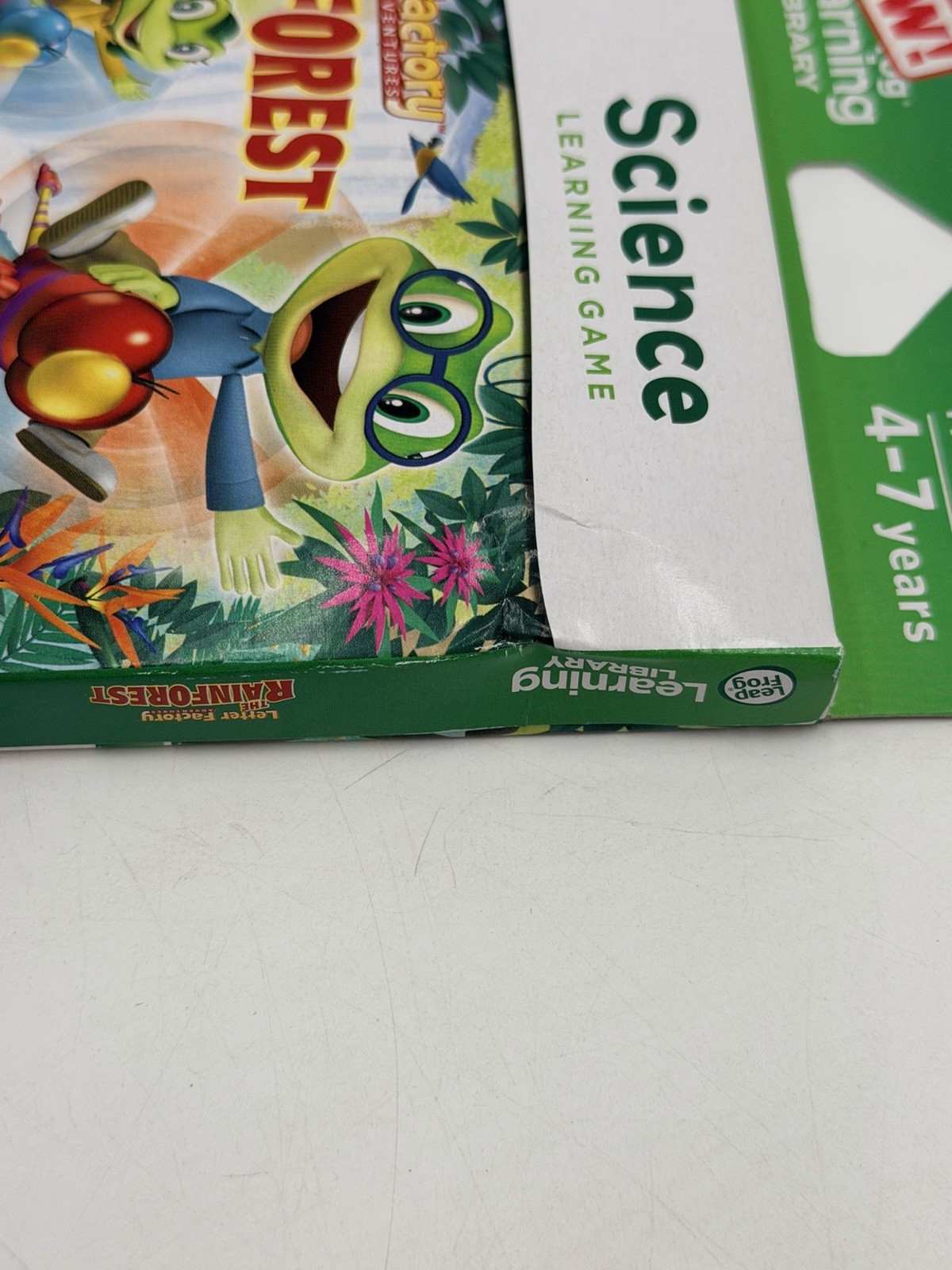 LeapFrog Learning Adventures: Letter Factory THE RAINFOREST~ Science Game NEW