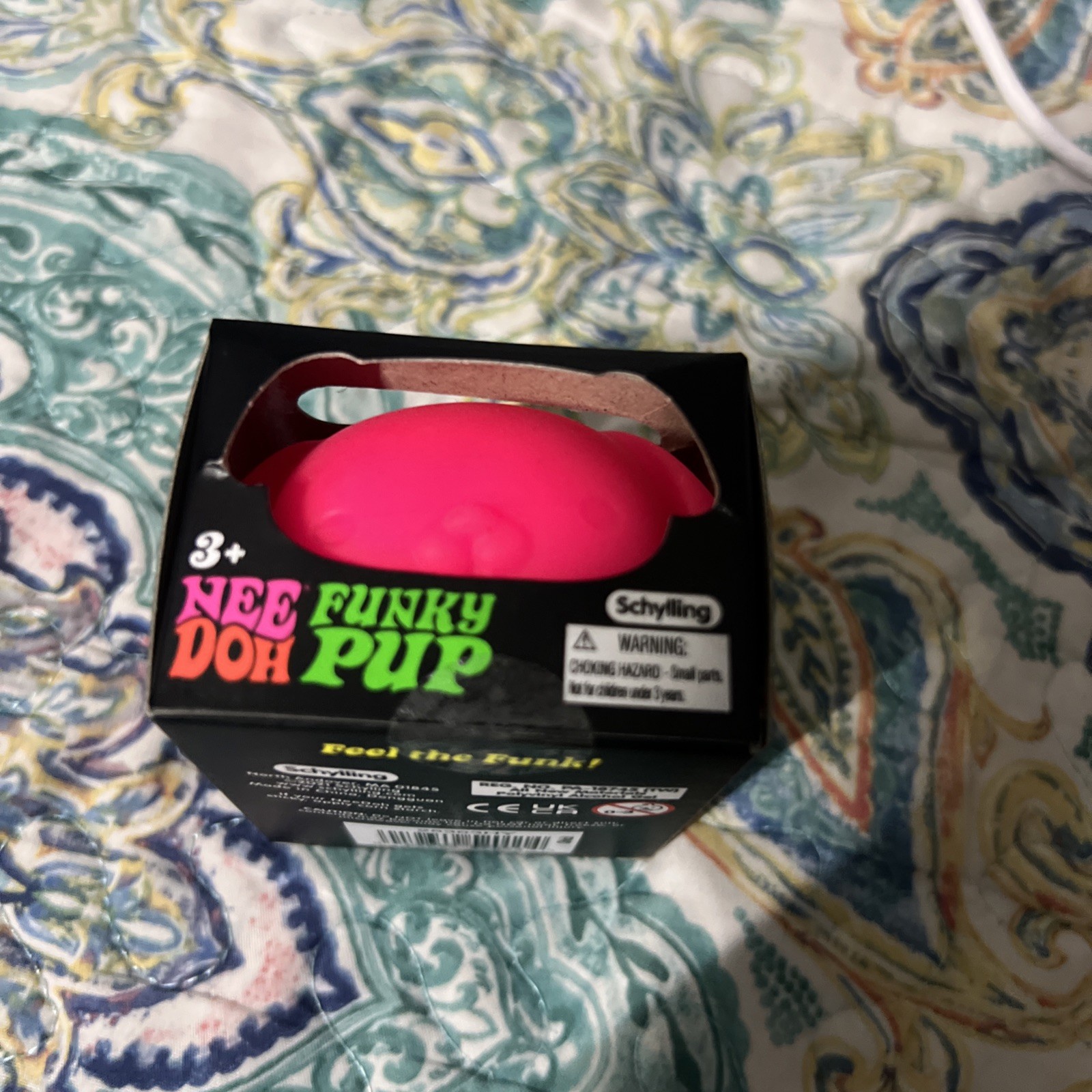 SCHYLLING GENUINE NEEDOH FUNKY PUP PINK PUP 3 INCH SQUISH TOY 🔥🔥FREE SHIPPING