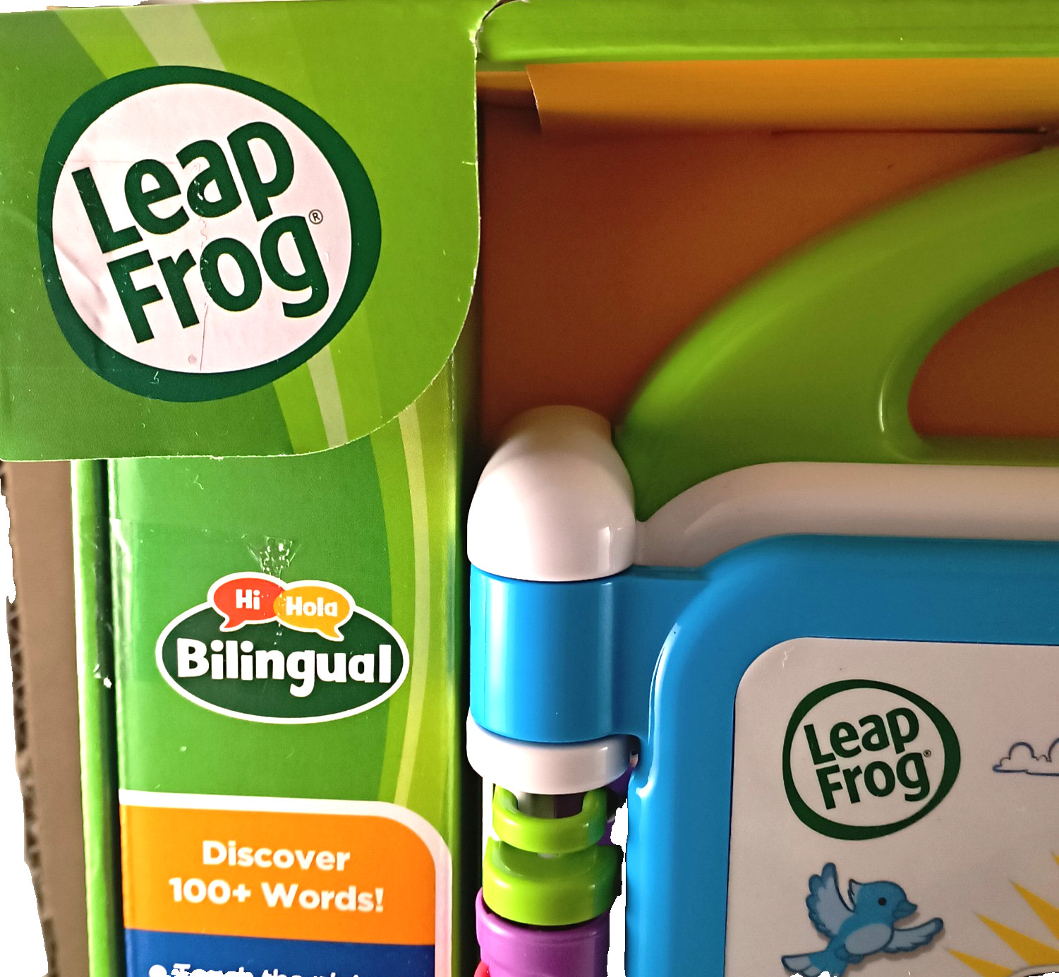 New Leap Frog Learning Friends 100 Words Book – Green/Blue Bilingual