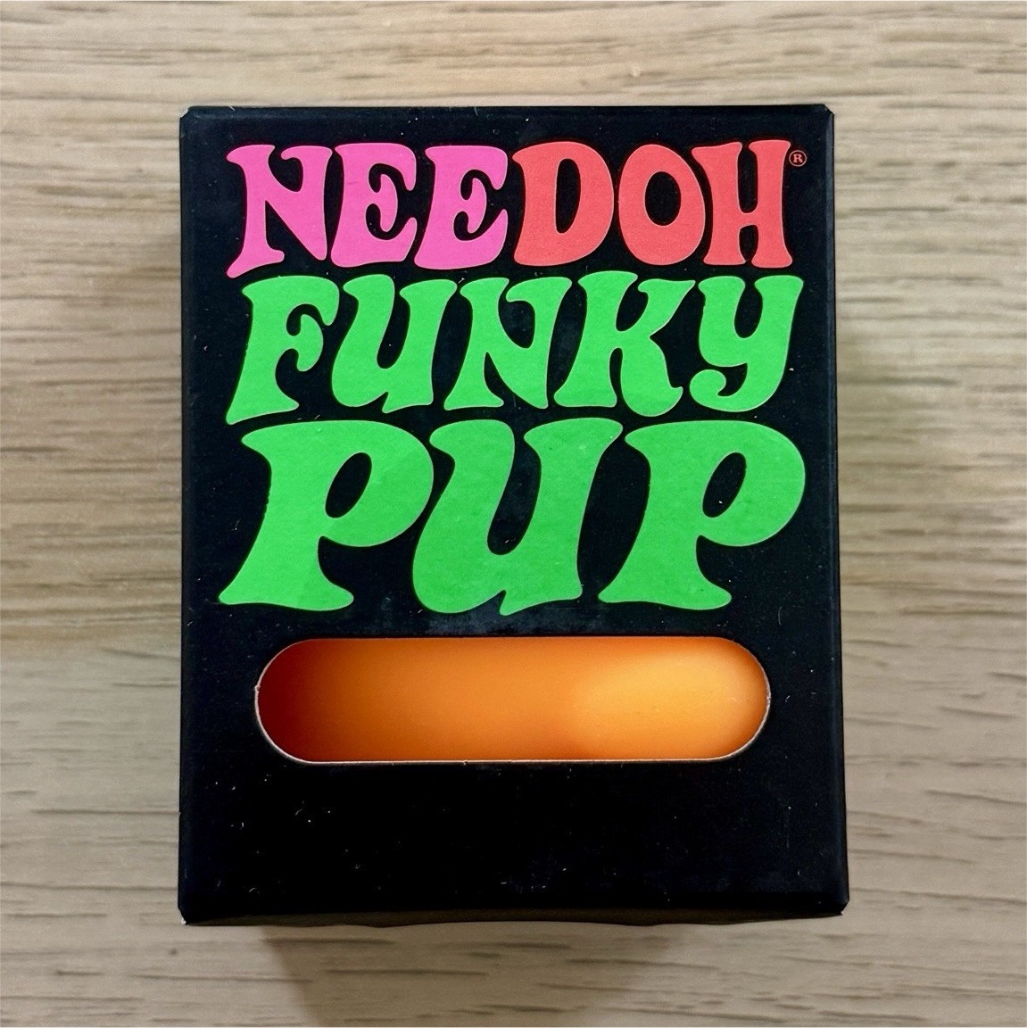 Needoh Funky Pup Orange Squeeze Toy Ages 3+ 3-11 Years – Authentic