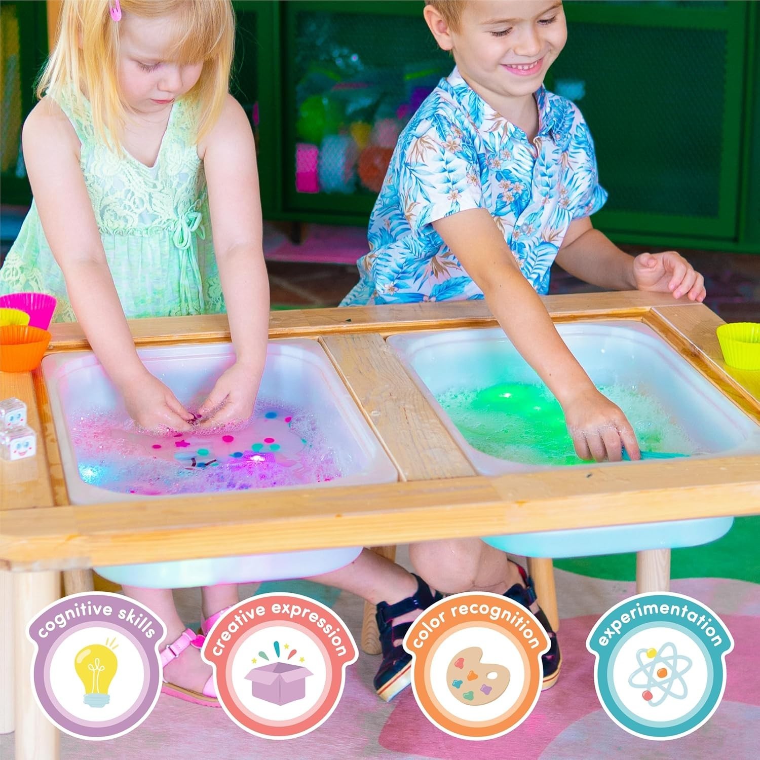 12-Pack Water-Activated Light-Up Cubes – Supports Fine Motor Skills & Learning