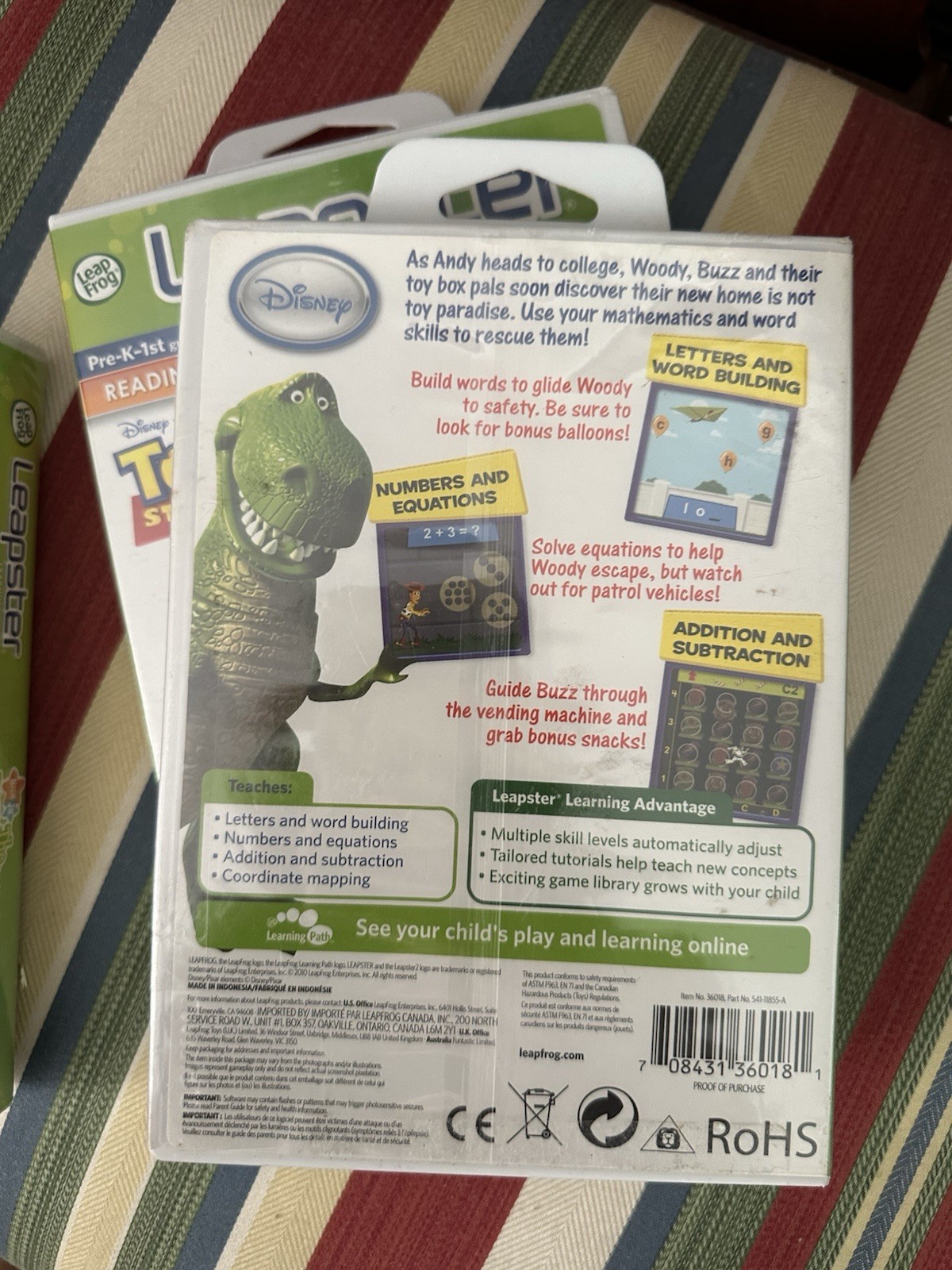 Leapster/Leapster 2 Toy Story 3 Phonics/Add/Subtract