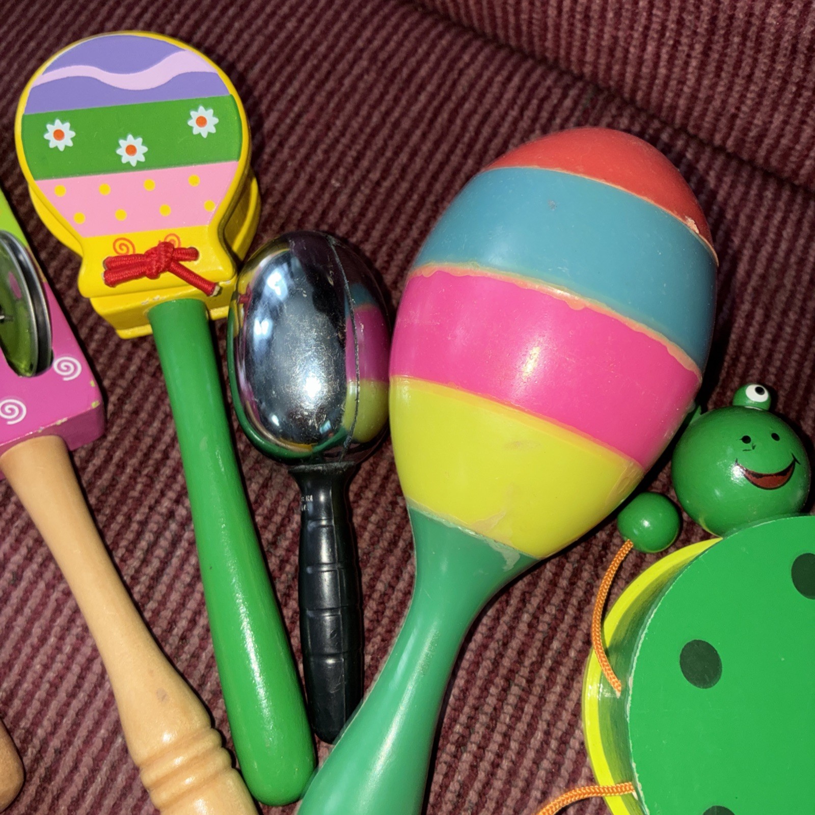 Toy Lot Musical Rhythm Instruments Preschool Daycare Wooden Toy Lot