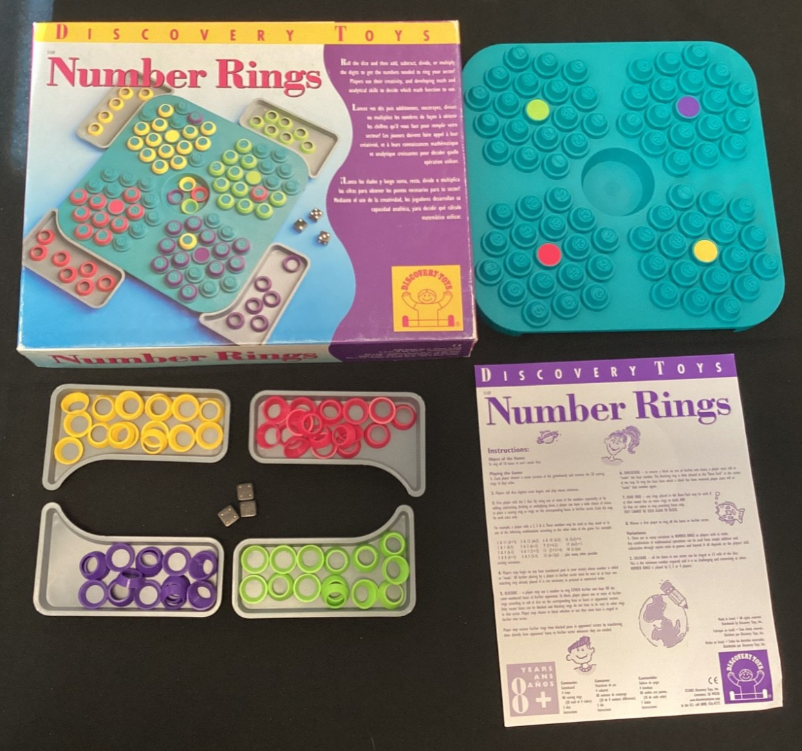 Discovery Toys Number Rings Game Thinking Math Social Skill Learning Educational
