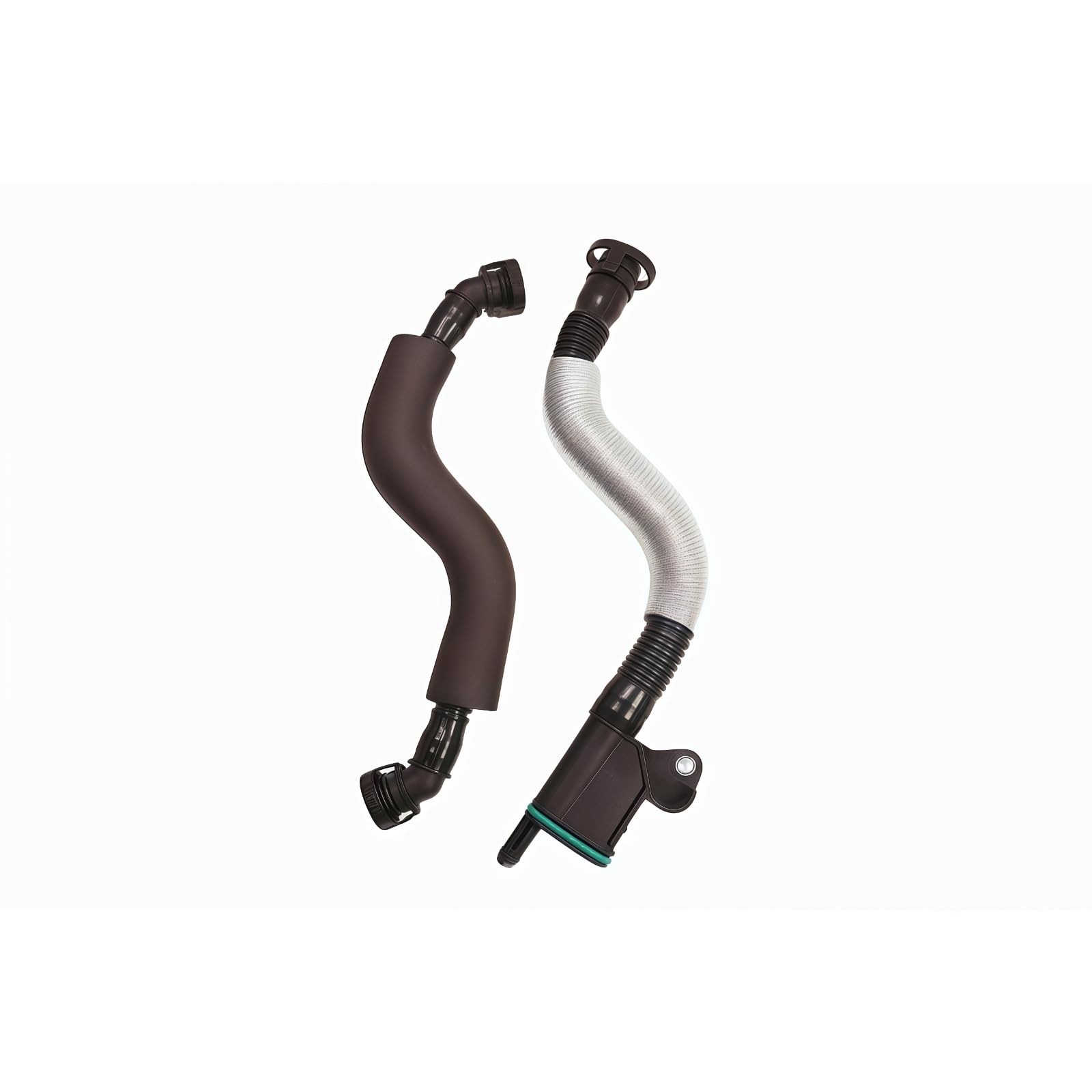 PCV Valve Engine Crankcase Vent Oil Separator Breather Hose 3-Piece Black
