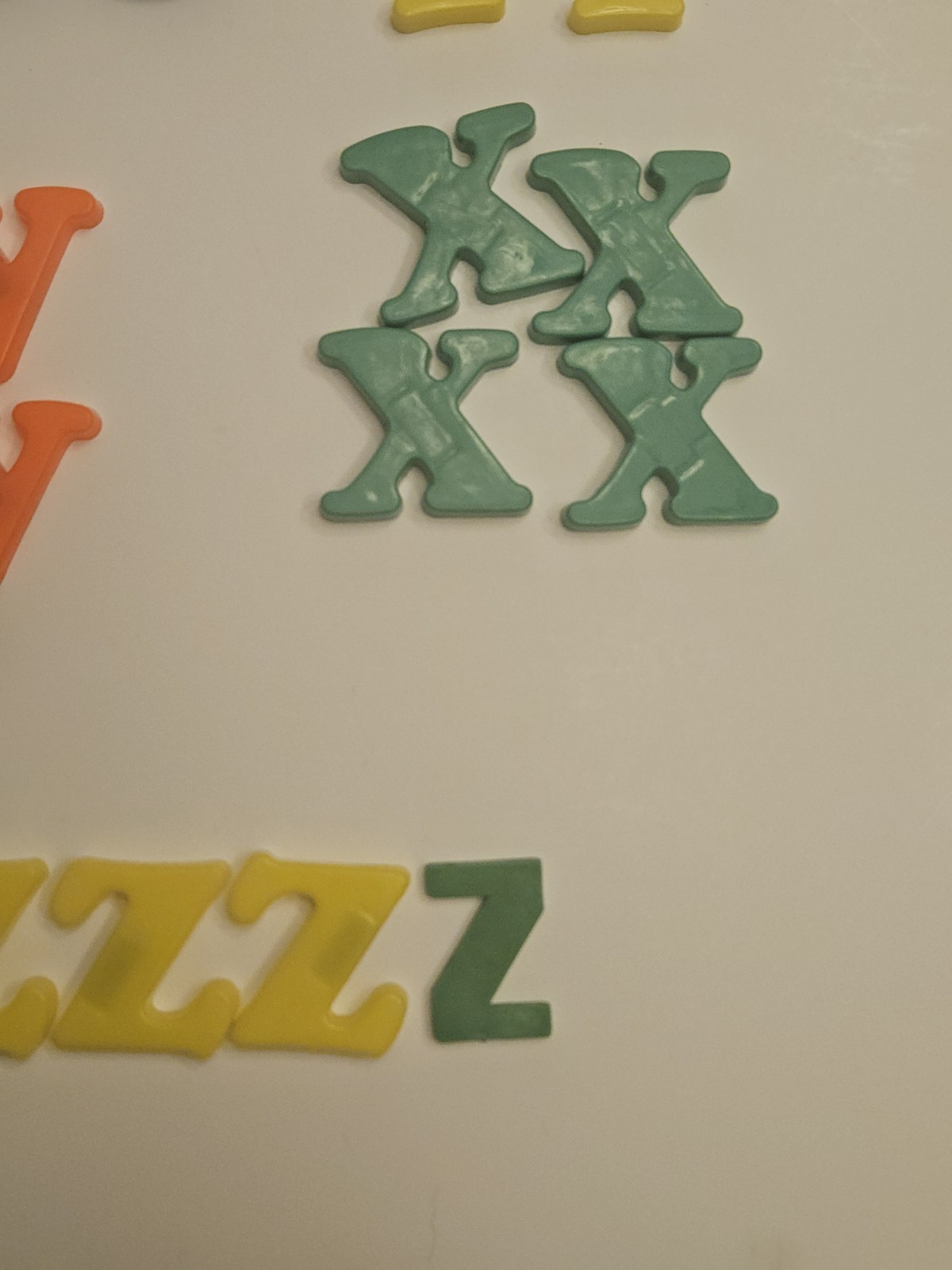 Vintage Plastic Letters Magnetic Alphabet Lot of 111 Assorted Letters