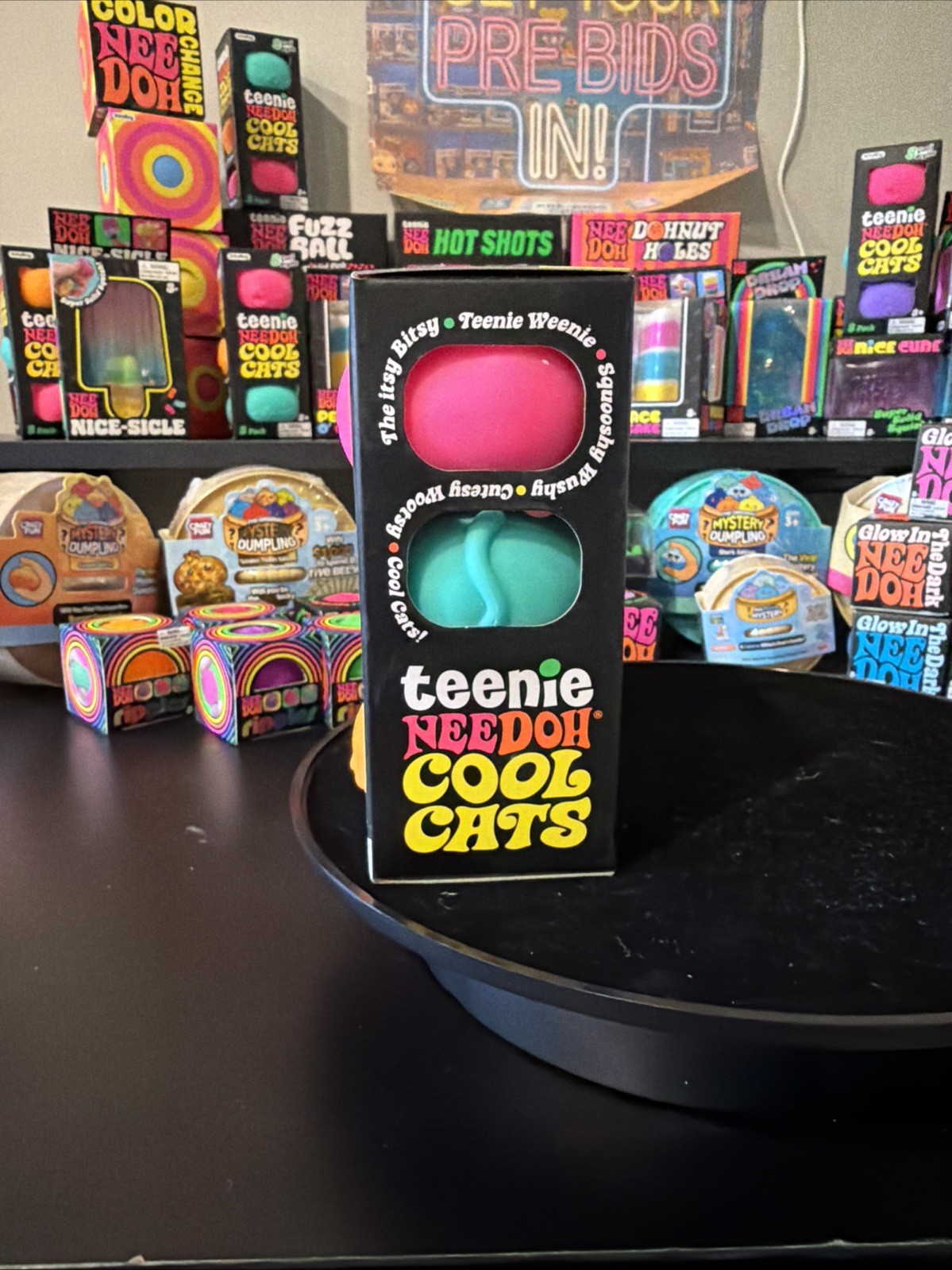 Schylling Needoh Teenie Cool Cats 3 PACK (ONE BOX) Multicolor🐱