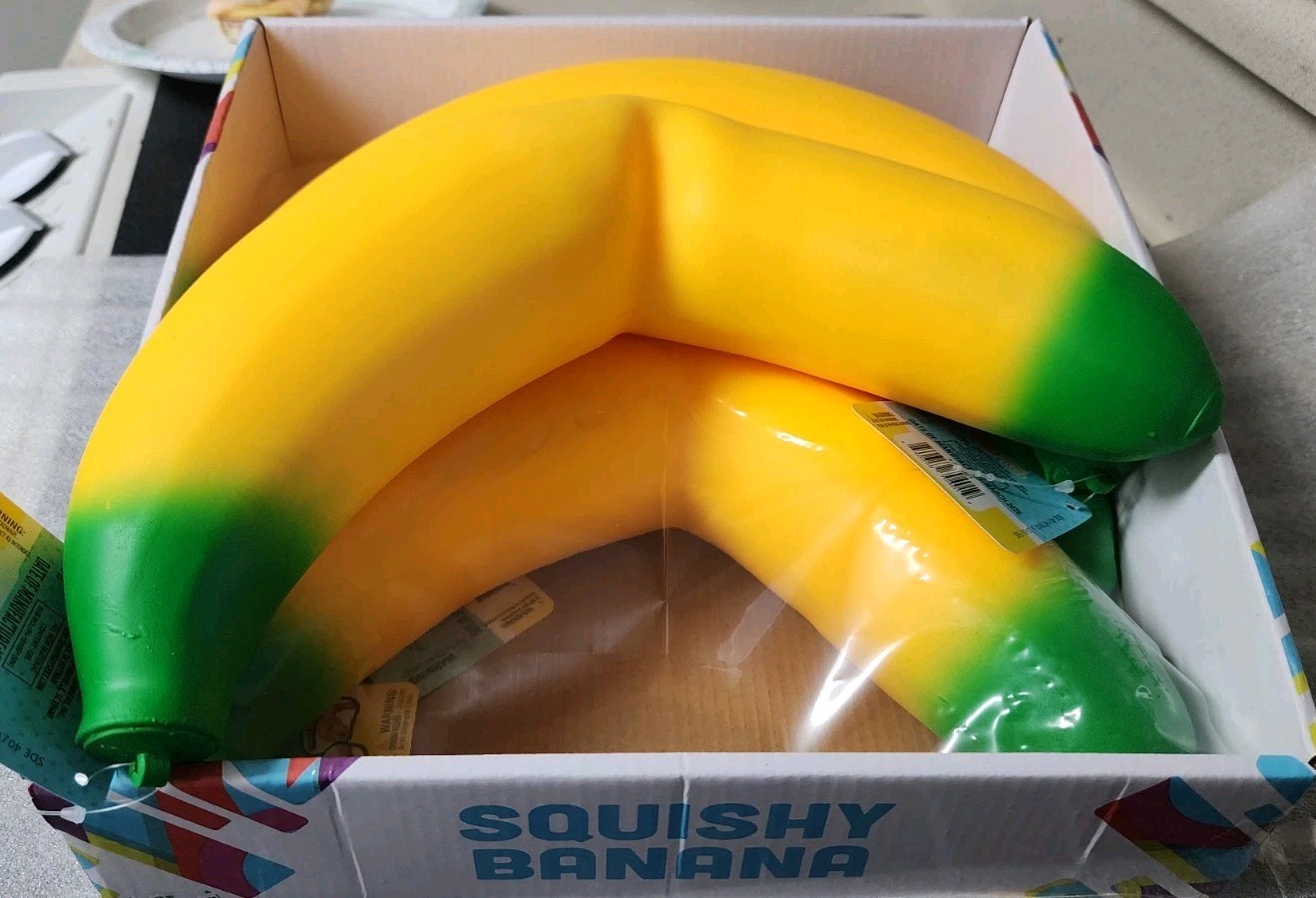 Toymendous Sunny Days Jumbo Squishy Banana Stress Relief Sensory Toy