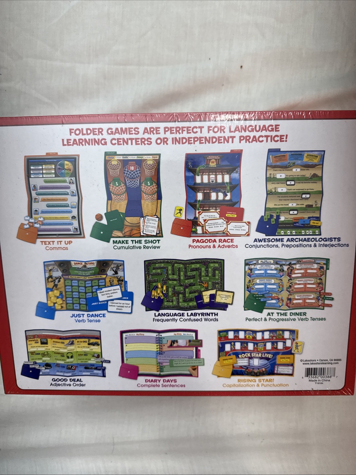 New Sealed Lakeshore Grammar & Writing Elementary Folder Game Grade 4-5