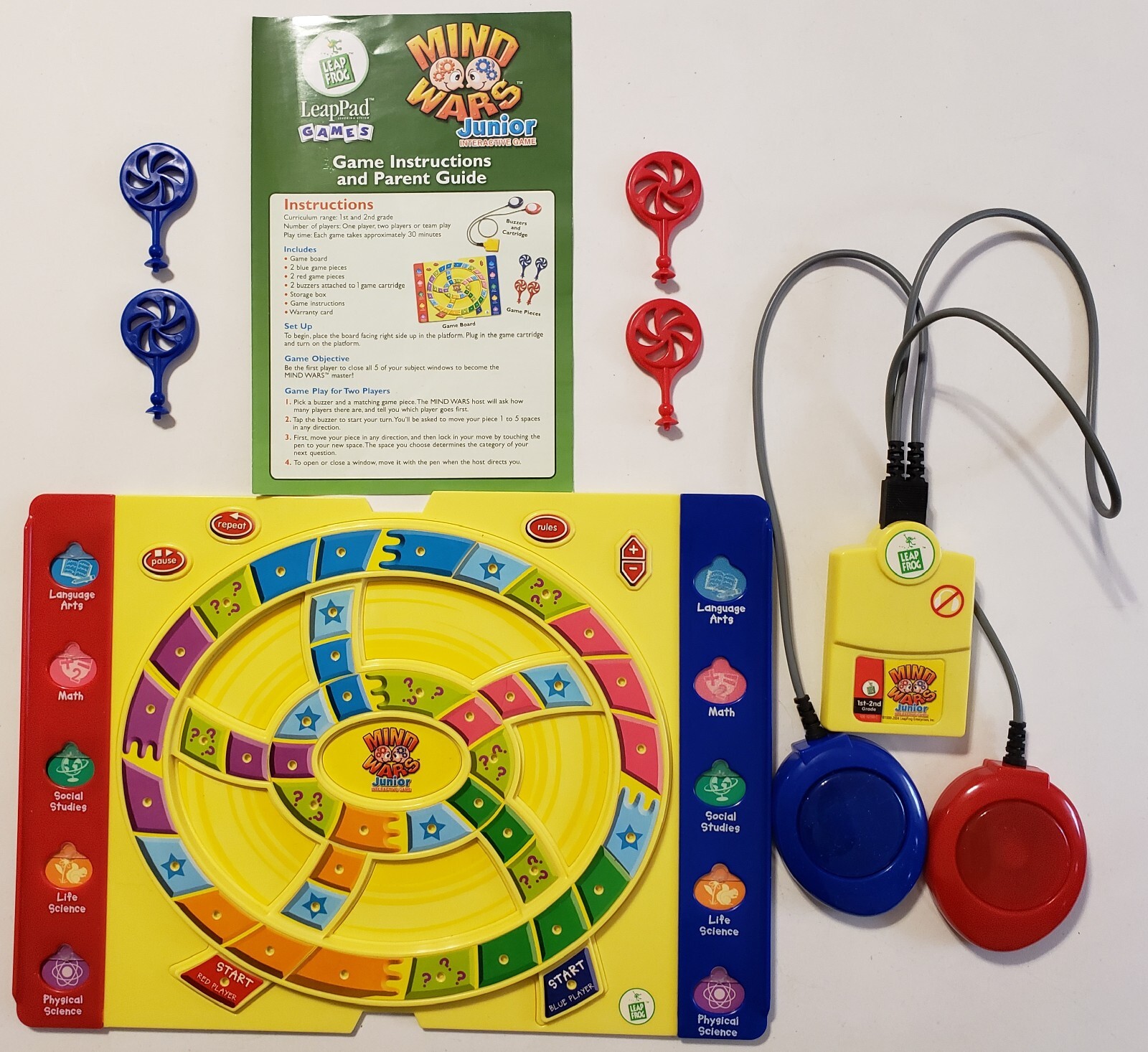 Leap Pad Mind Wars Junior Interactive Board Game 1st 2nd Grade Educational Toy