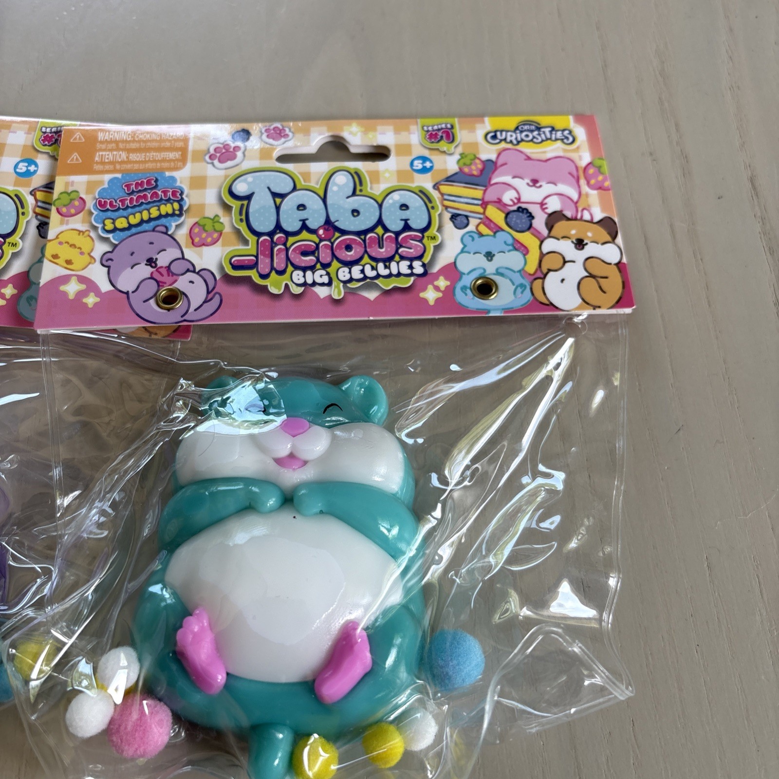 ORB Taba-licious Pets Squishy Squeeze Toy Set of 3- Blue/Purple/aqua