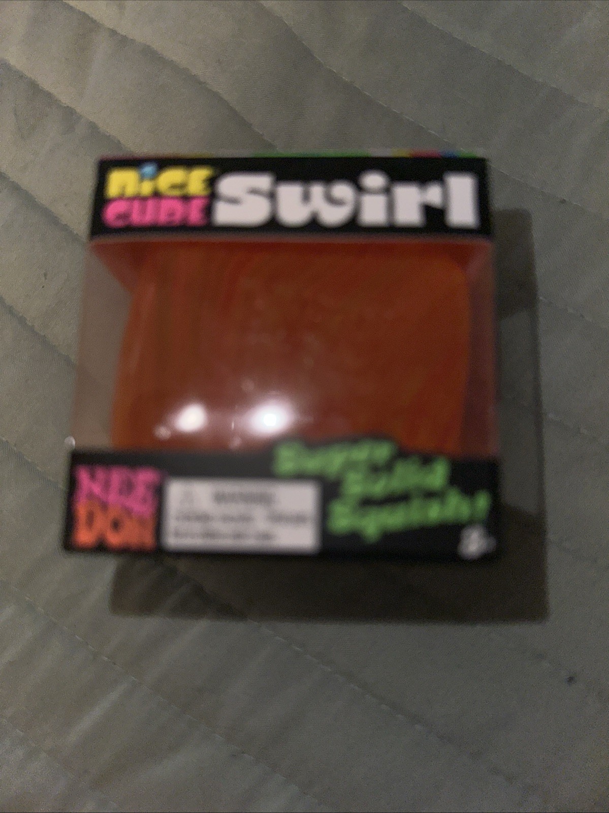 Nice Cube Swirl Super Solid Squish Tactile Orange Ages 8-11 Years