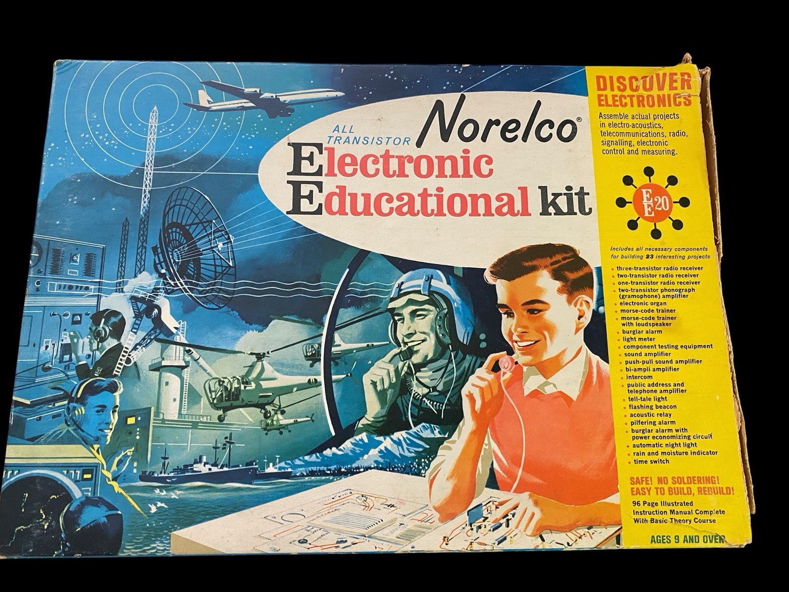 Vintage Norelco Electronic Educational Kit EE 20 All Transistor 1960s