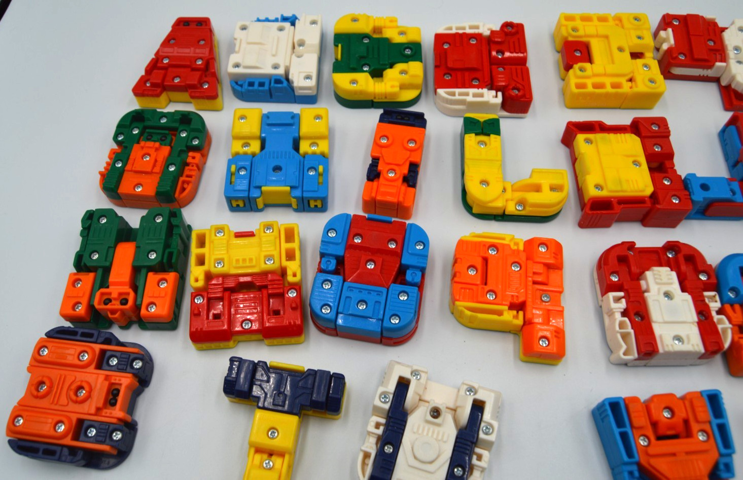 Alpha Bots Transforming Letters Numbers Robots Alphabet Vintage Learning