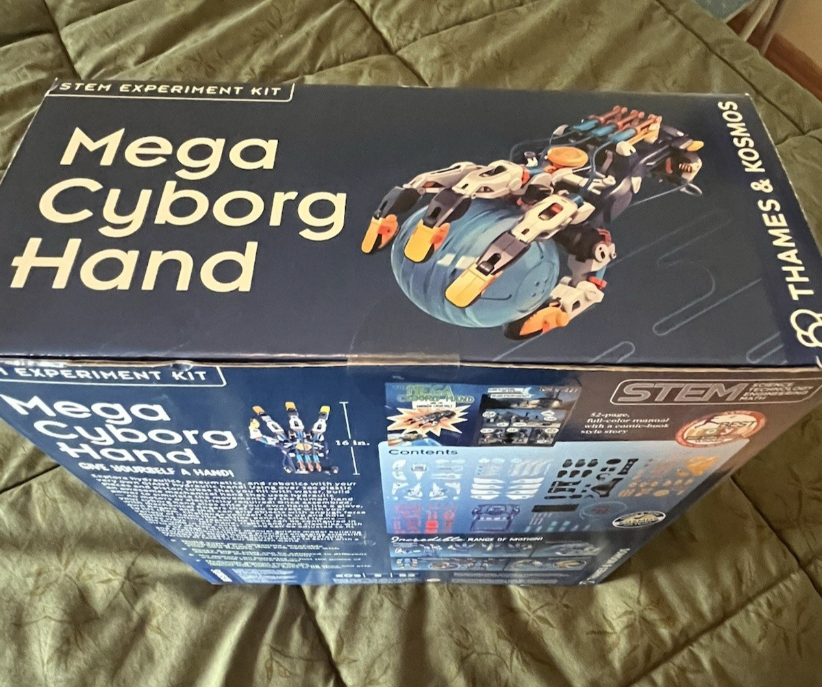 Thames & Kosmos Mega Cyborg Hand STEM Experiment Kit – Build a Hydraulic Hand
