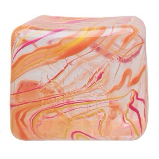 NeeDoh NICE BERG SWIRL 3.25” Cube VIRAL Squishy Nee Doh Toy [ORANGE SWIRL]