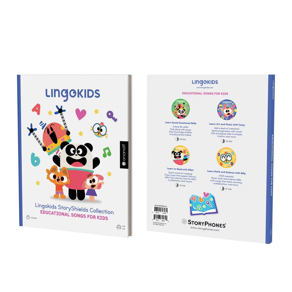 StoryPhones with 4 Educational Screen Free Audio Disks
