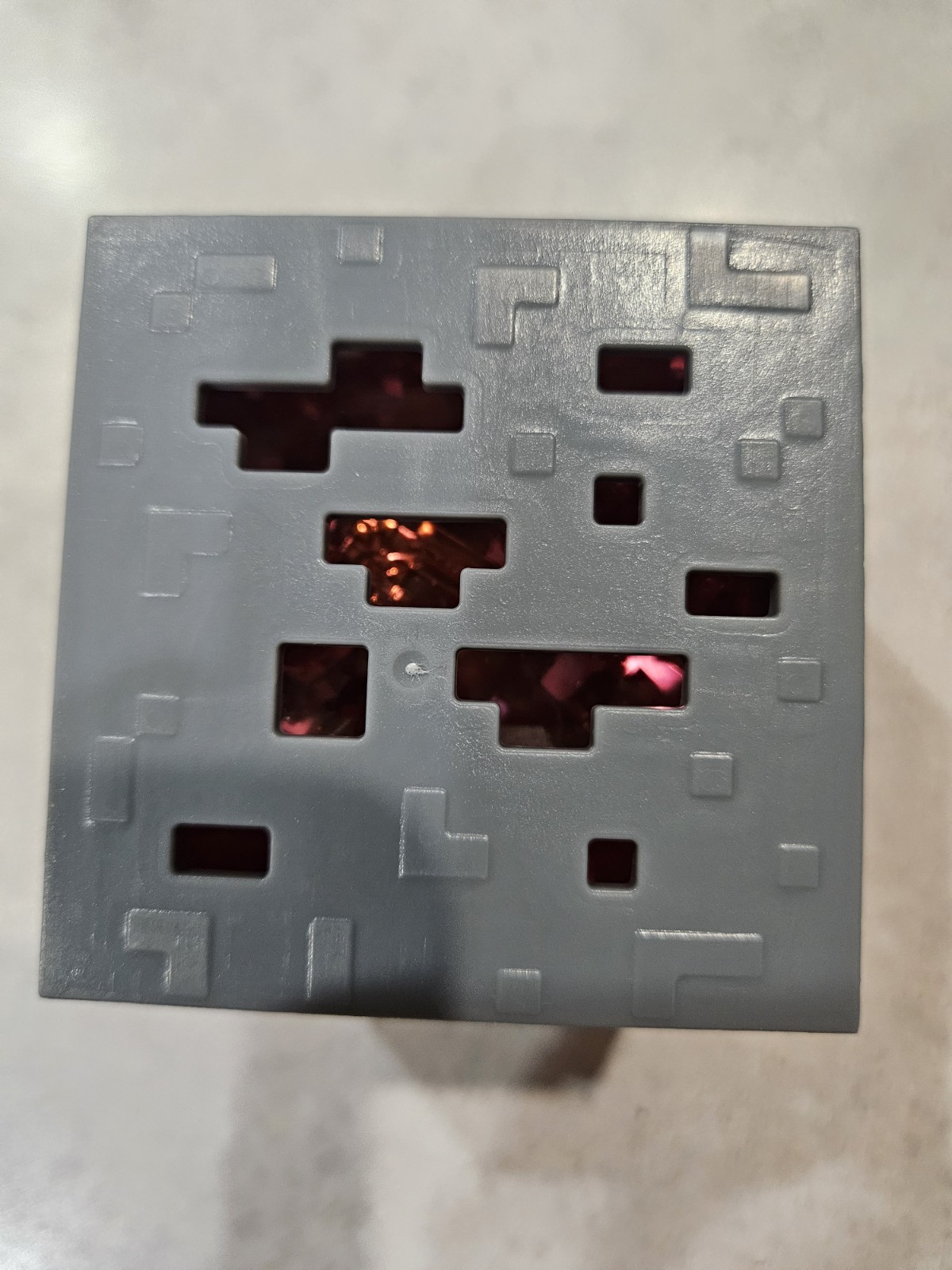 Minecraft Jelly Cube Red Chase 1/48 Real Gold Plated Pickaxe
