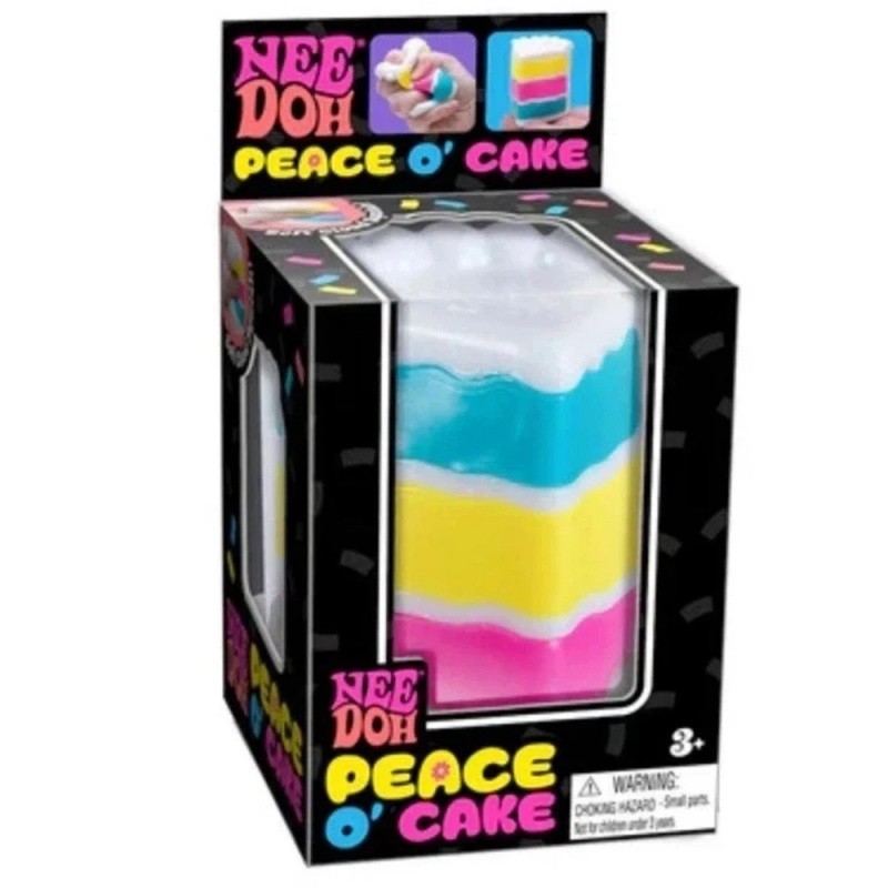 NeeDoh Peace O’ Cake Nice Cube Ball Stress Relief Sensory Toy Fight Toy Kid Gift