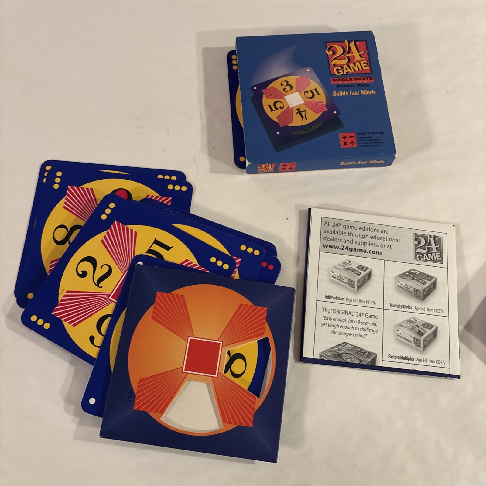 Suntex 24 Game Single Digits Edition Pocket Pack #3398 Complete Kit!