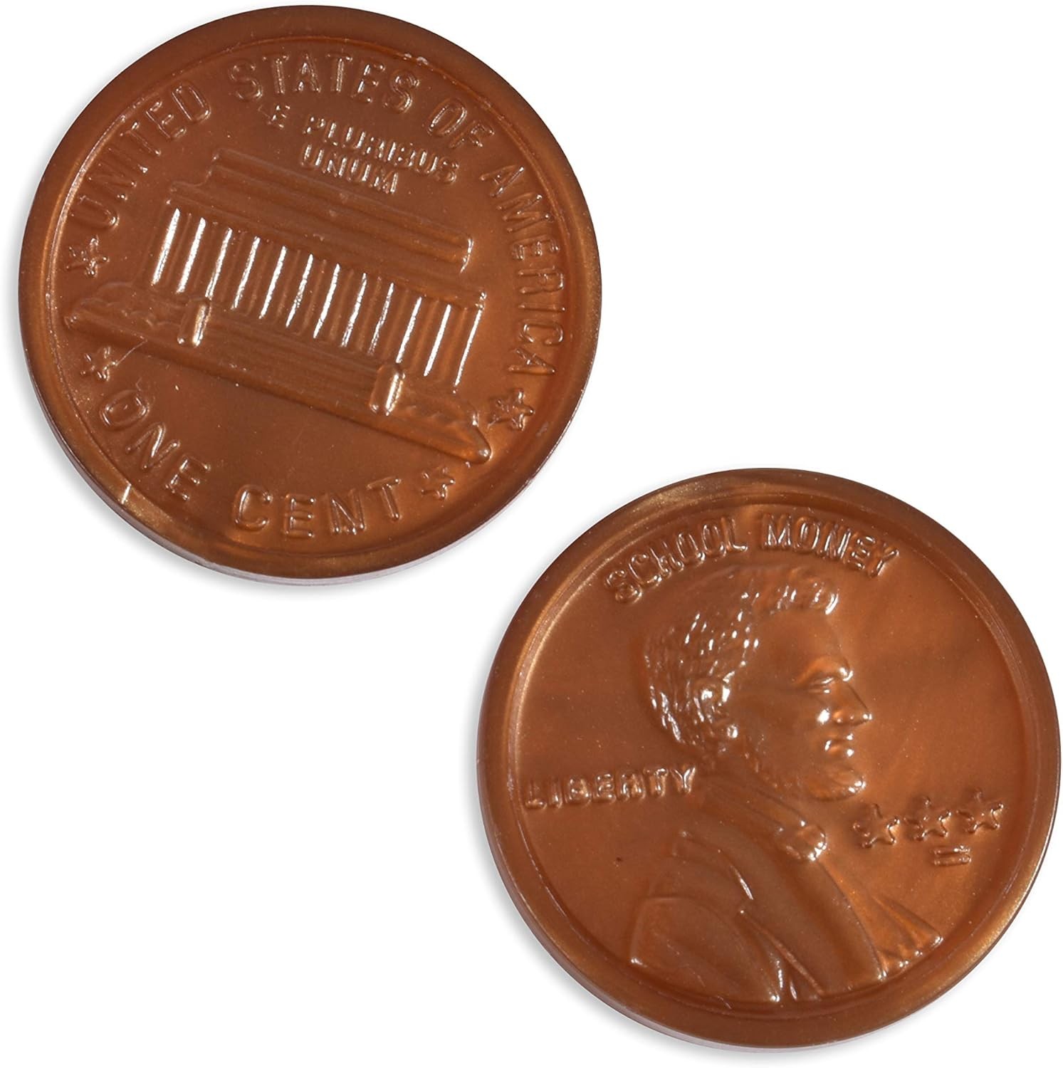 LEARNING ADVANTAGE Play Coin Set – 30 Pennies, 20 Nickels, 20 Dimes, 20 Quarters