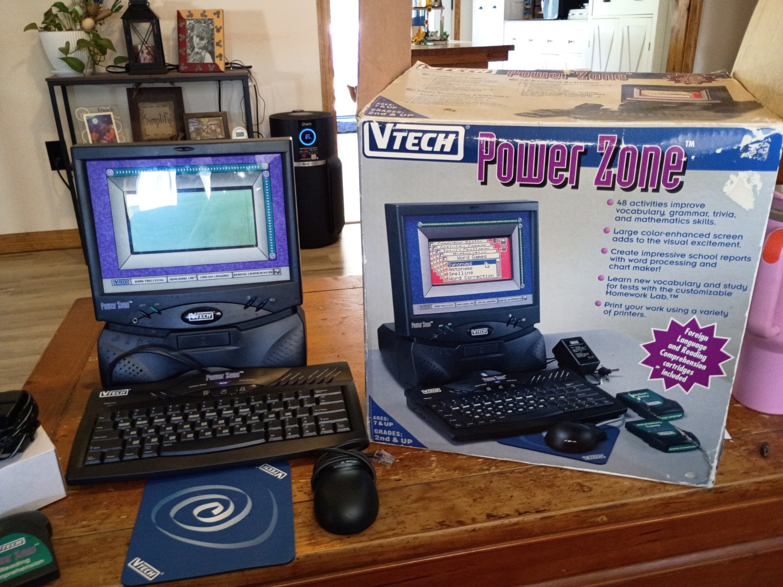 Rare Vintage VTech Power Zone Desktop With Rare Foreign Language Disc