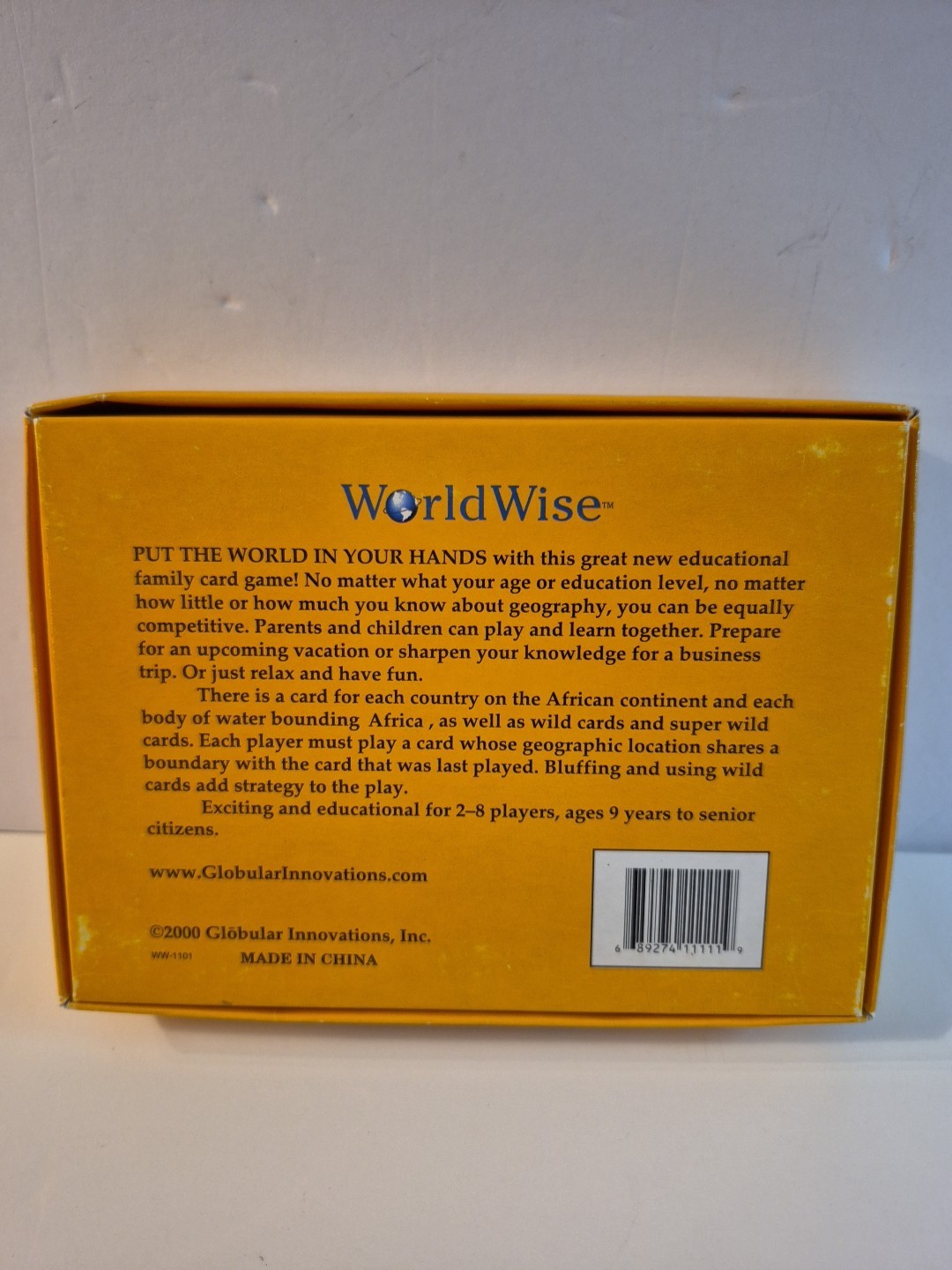 WorldWise Geography Card Game – African Edition -2-8 players-Ages 9+ Complete