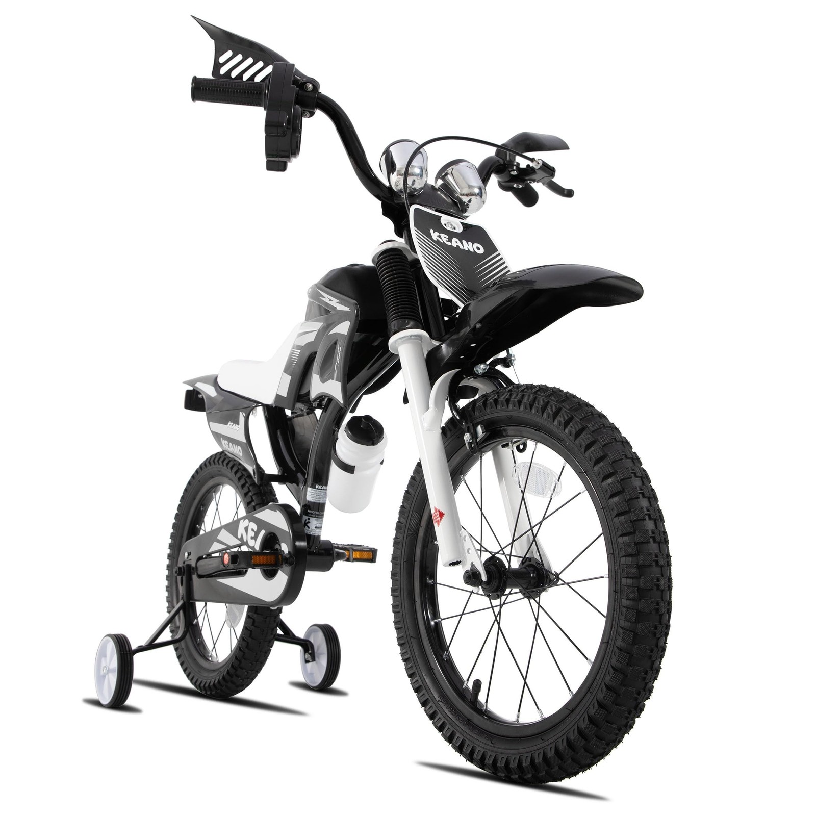 KEANO Motocross Style Kids Bike for Boys Girls Ages 3-7 Years, 12 & 16 Inch B…