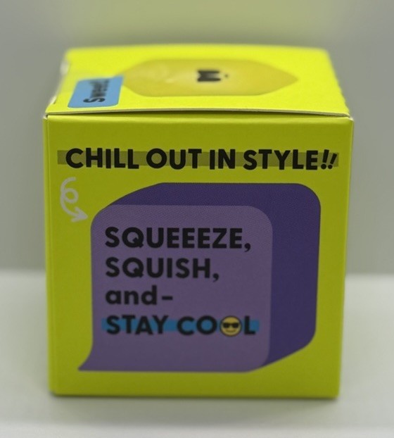J’Adore Cool Cube Squishy Viral Stress Toy Super Soft Fidget Target Yellow