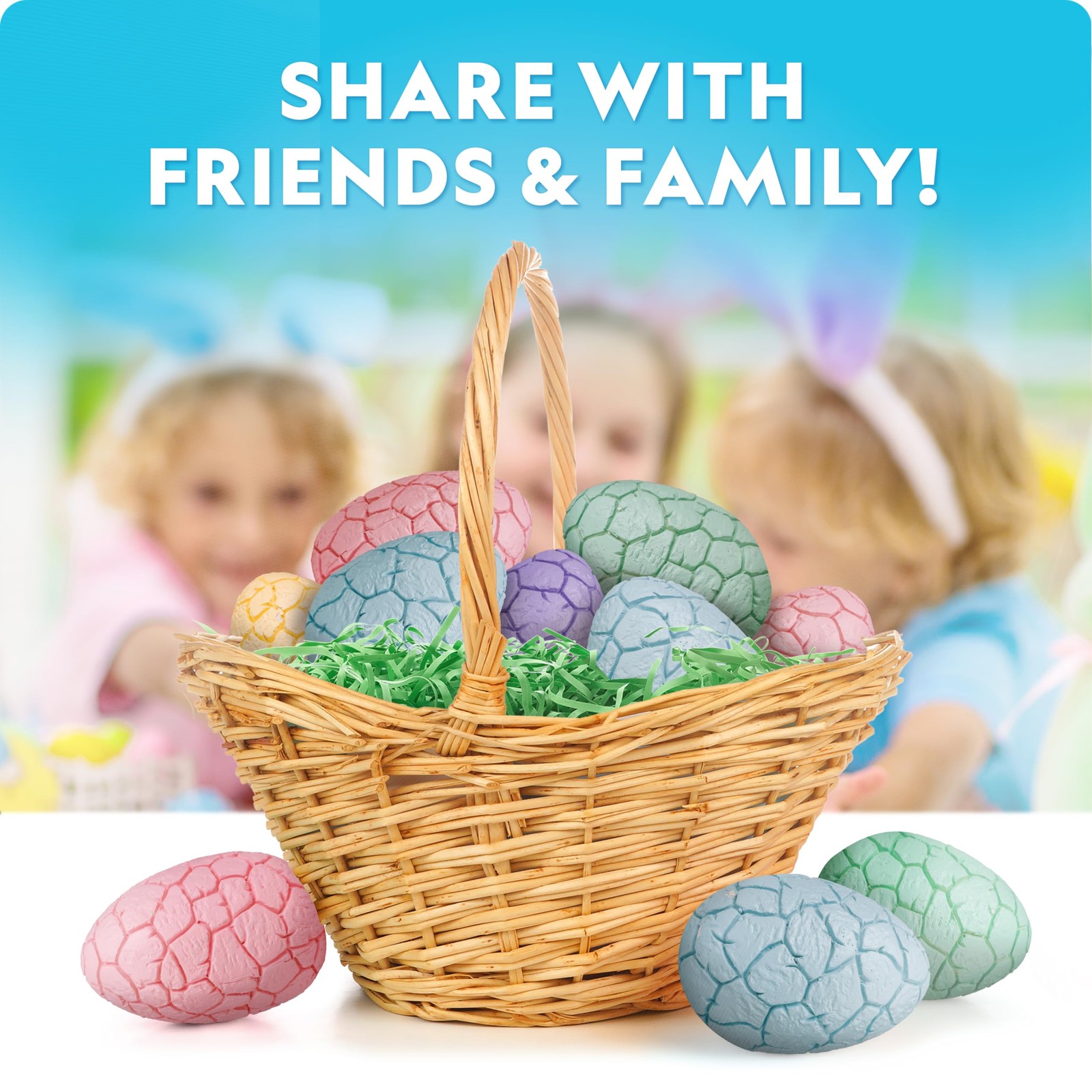 Easter Eggscavation Dig Kit – 12 Easter Egg Dig Bricks with Real Gemstones & …