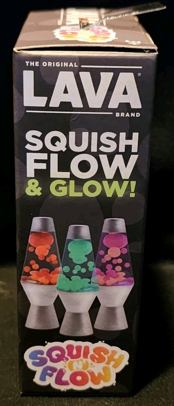 Schylling Lava Squish N Flow Squishy NeeDoh Glow In The Dark Purple Lamp Rare