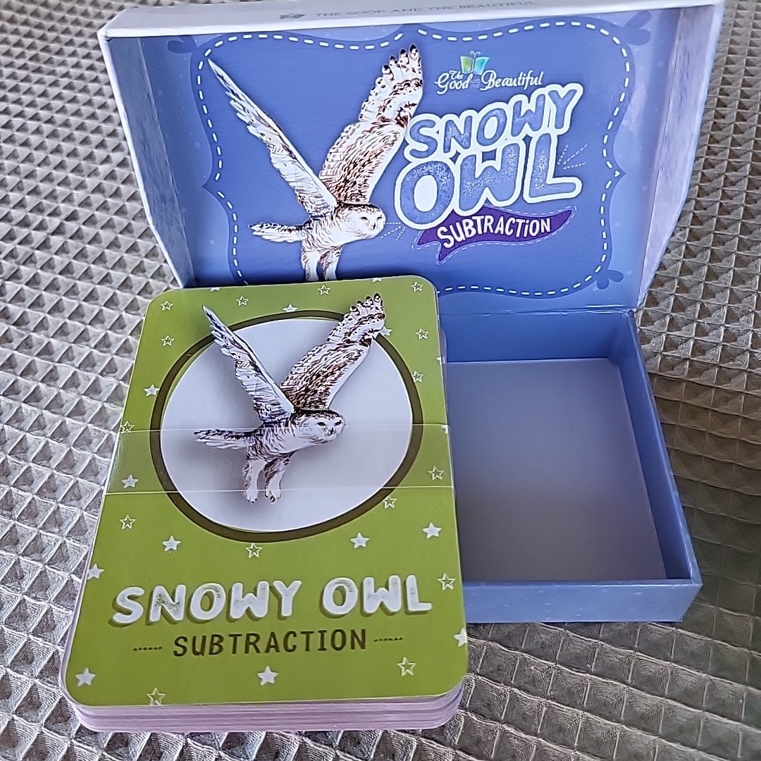The Good and Beautiful Anteater Addition & Snowy Owl Subtraction Card Games