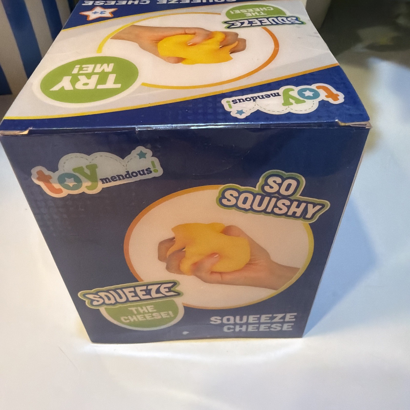 Toymendous Squeeze Cheese Squishy Tactile Squeeze Toy Yellow Viral squishy