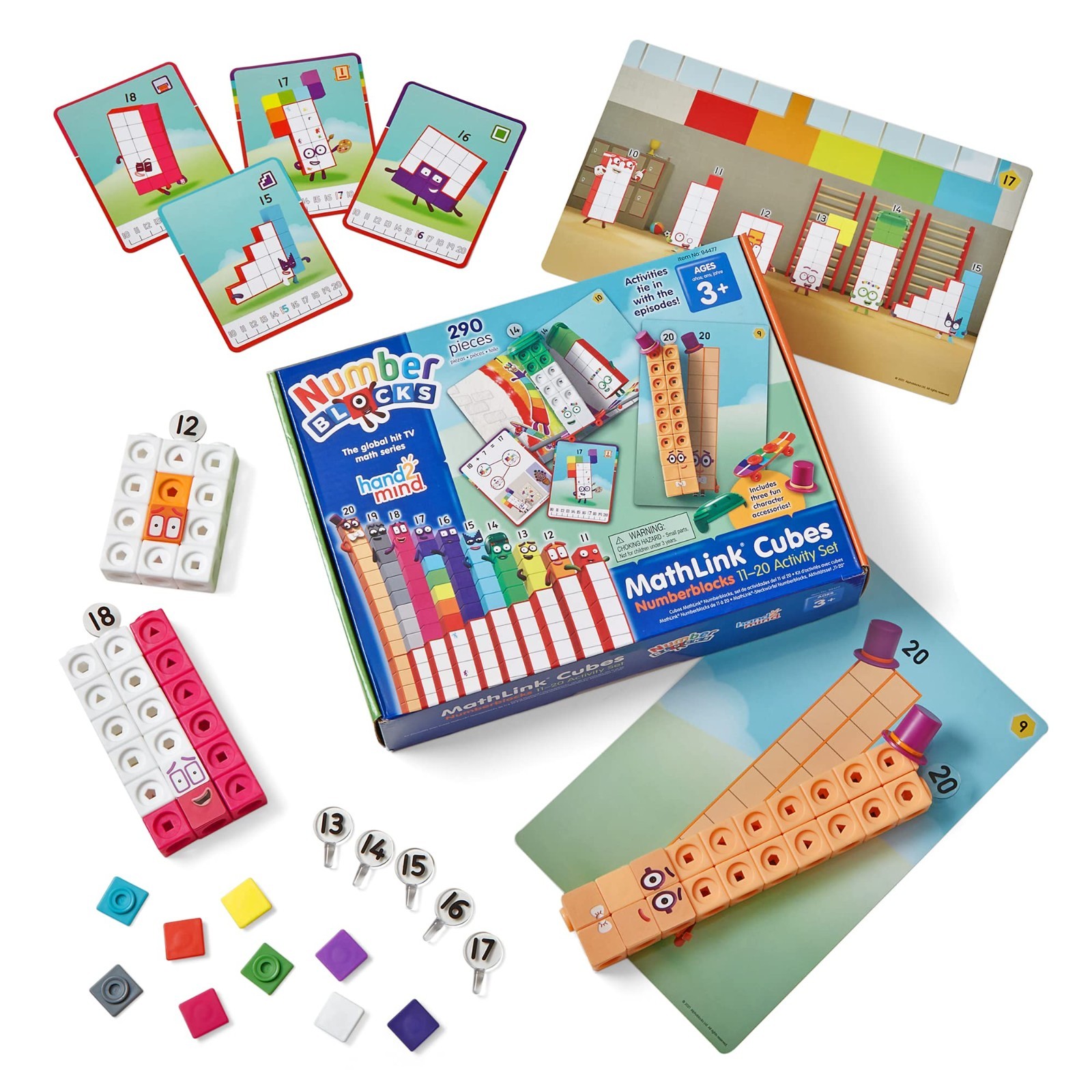 MathLink Cubes Activity Set 11-20 – 30 Preschool Learning Activities, Counting B
