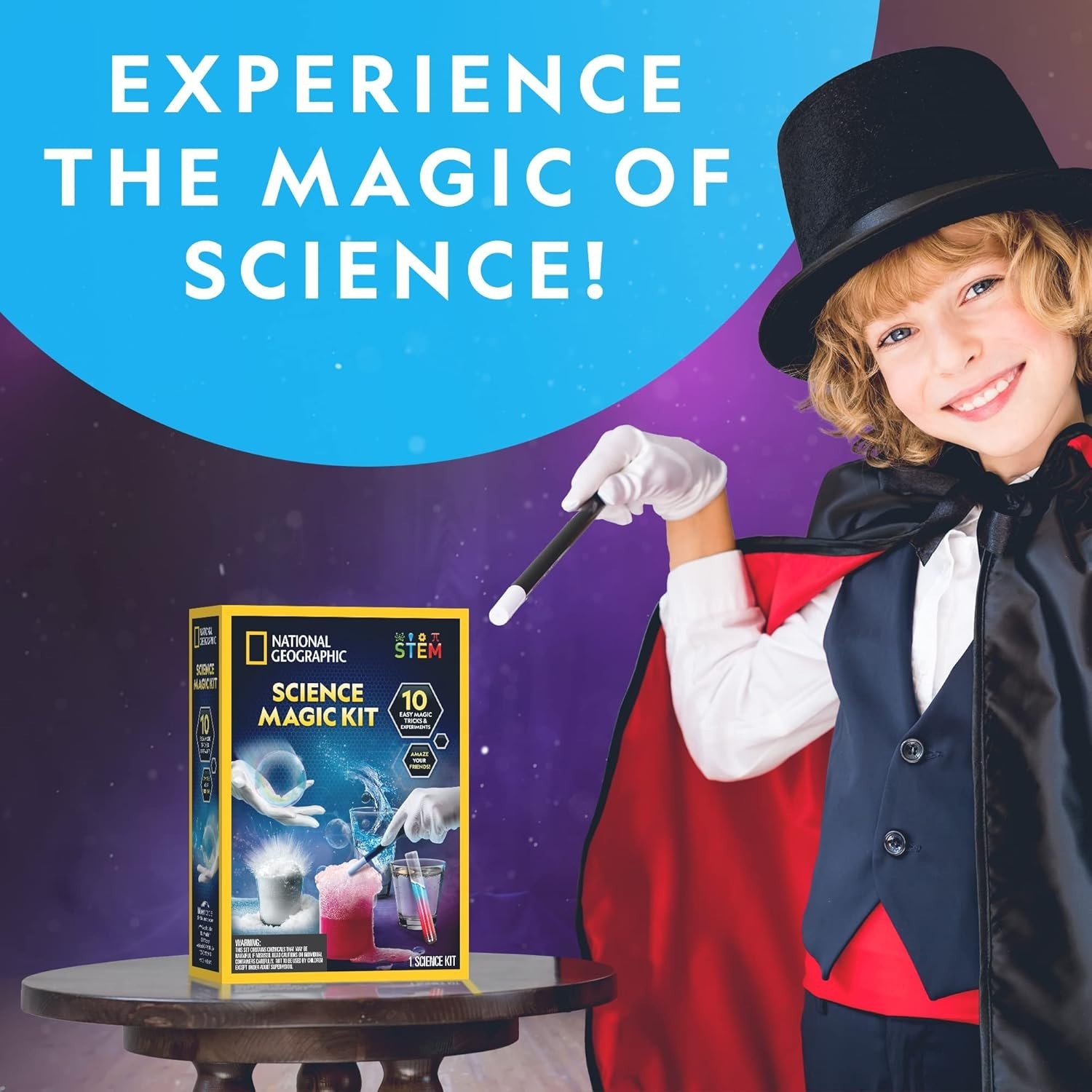 Blue Marble Nat Geo Science Magic STEM Kit Physics Chemistry Trick Experiment 8+