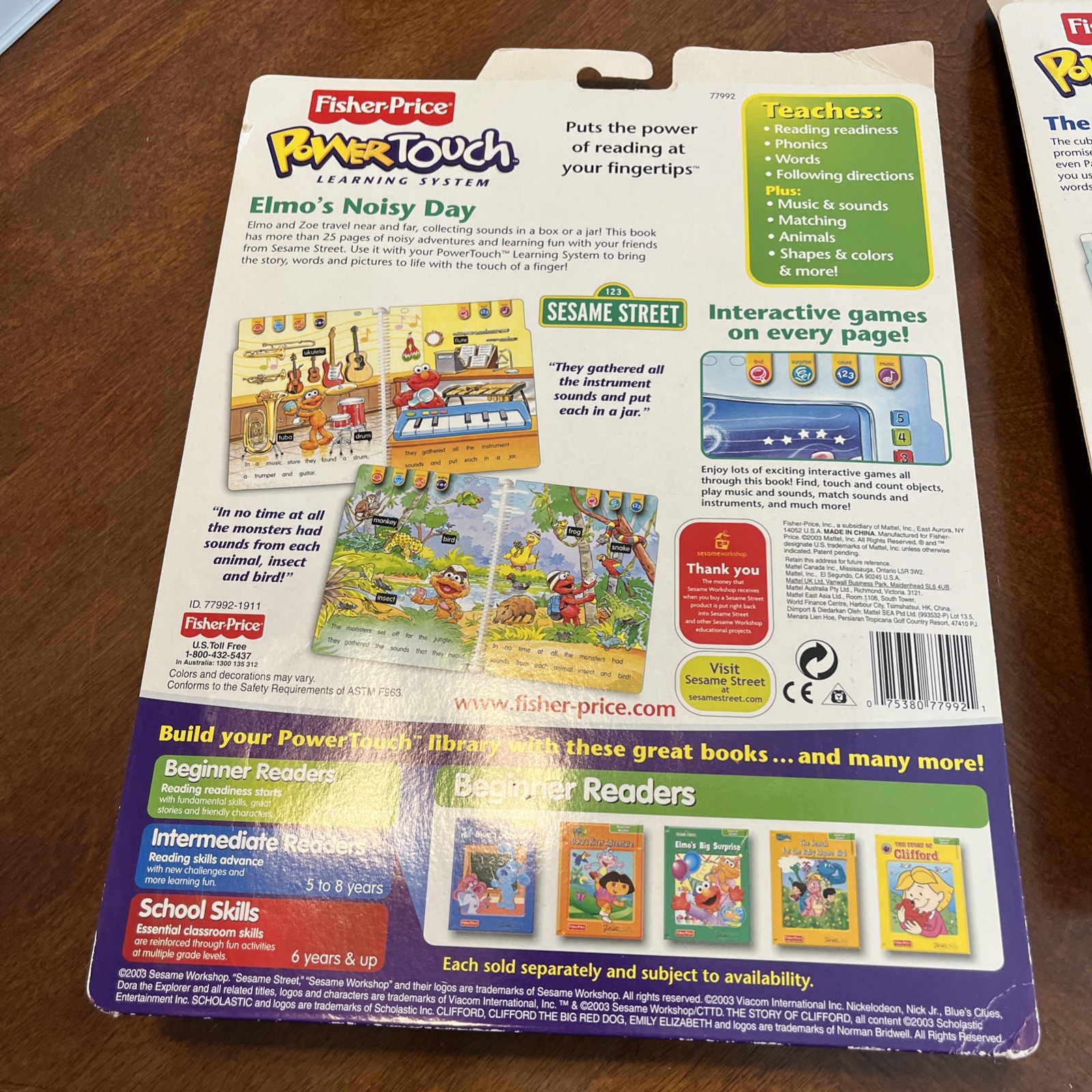 Fisher Price Power Touch Elmo’s Noisy Day & Brnstain Bears Go To Grizzlyland Lot