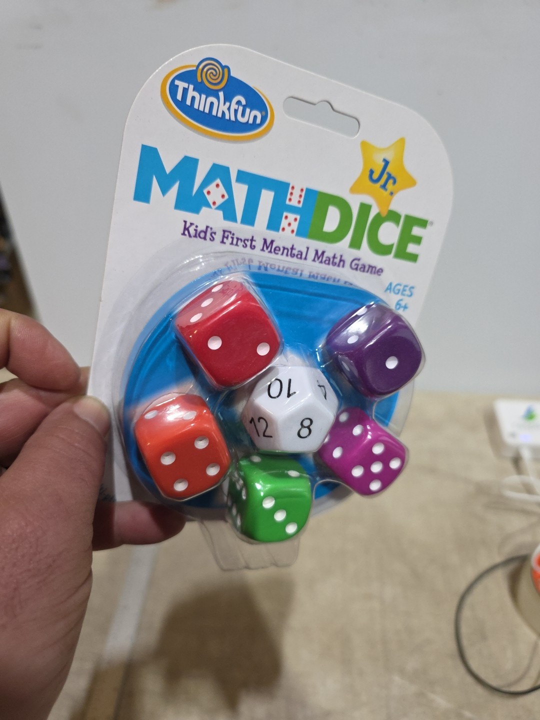 Thinkfun Jr. Math Dice Game Kids First Mental Math Game Ages 6+ Educational Game